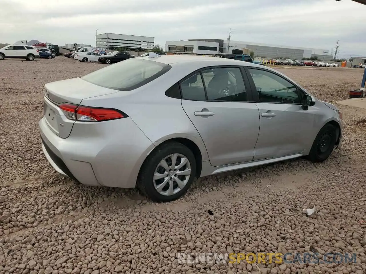 3 Photograph of a damaged car 5YFEPRAE7LP018697 TOYOTA COROLLA 2020