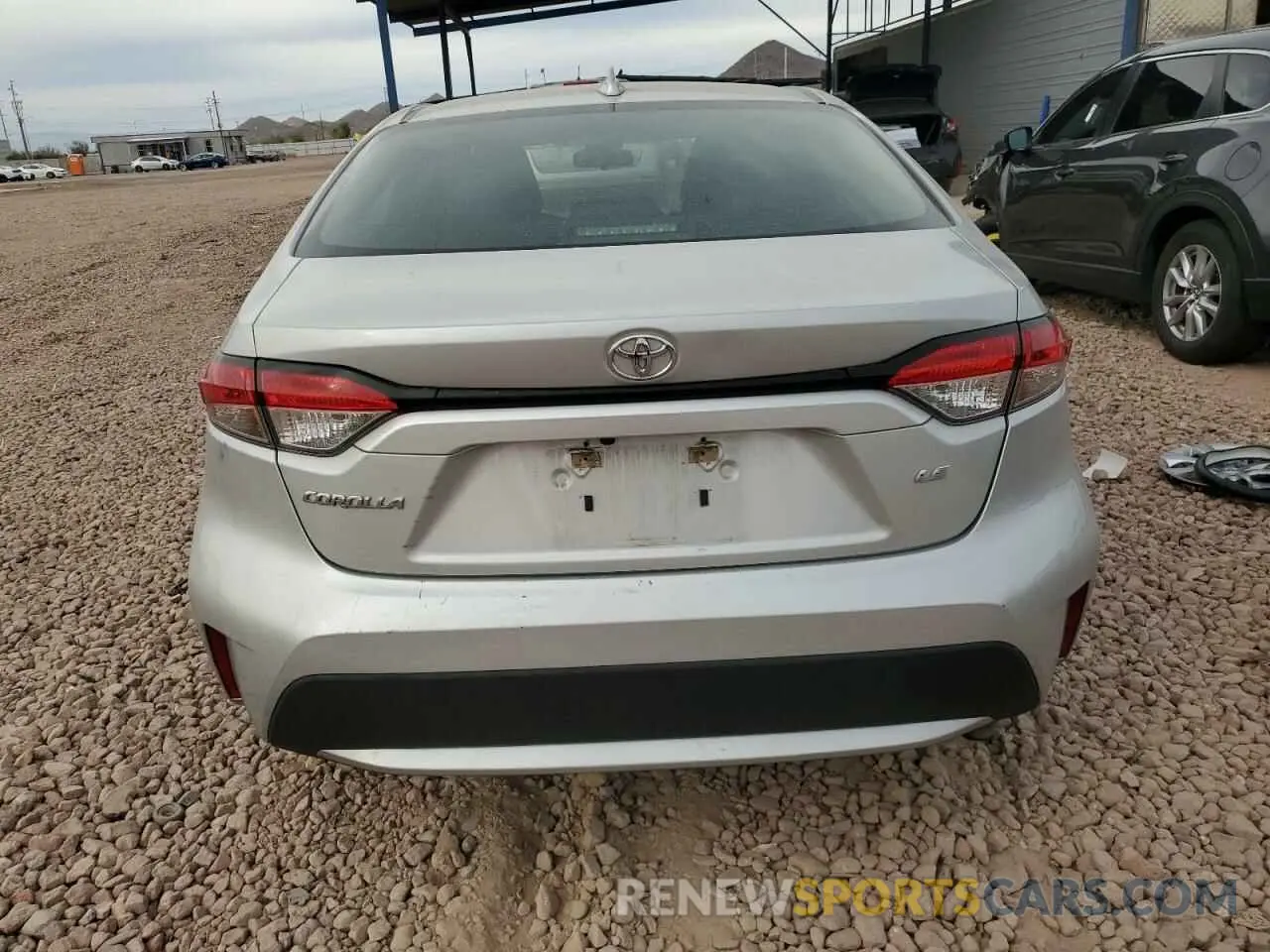 6 Photograph of a damaged car 5YFEPRAE7LP018697 TOYOTA COROLLA 2020