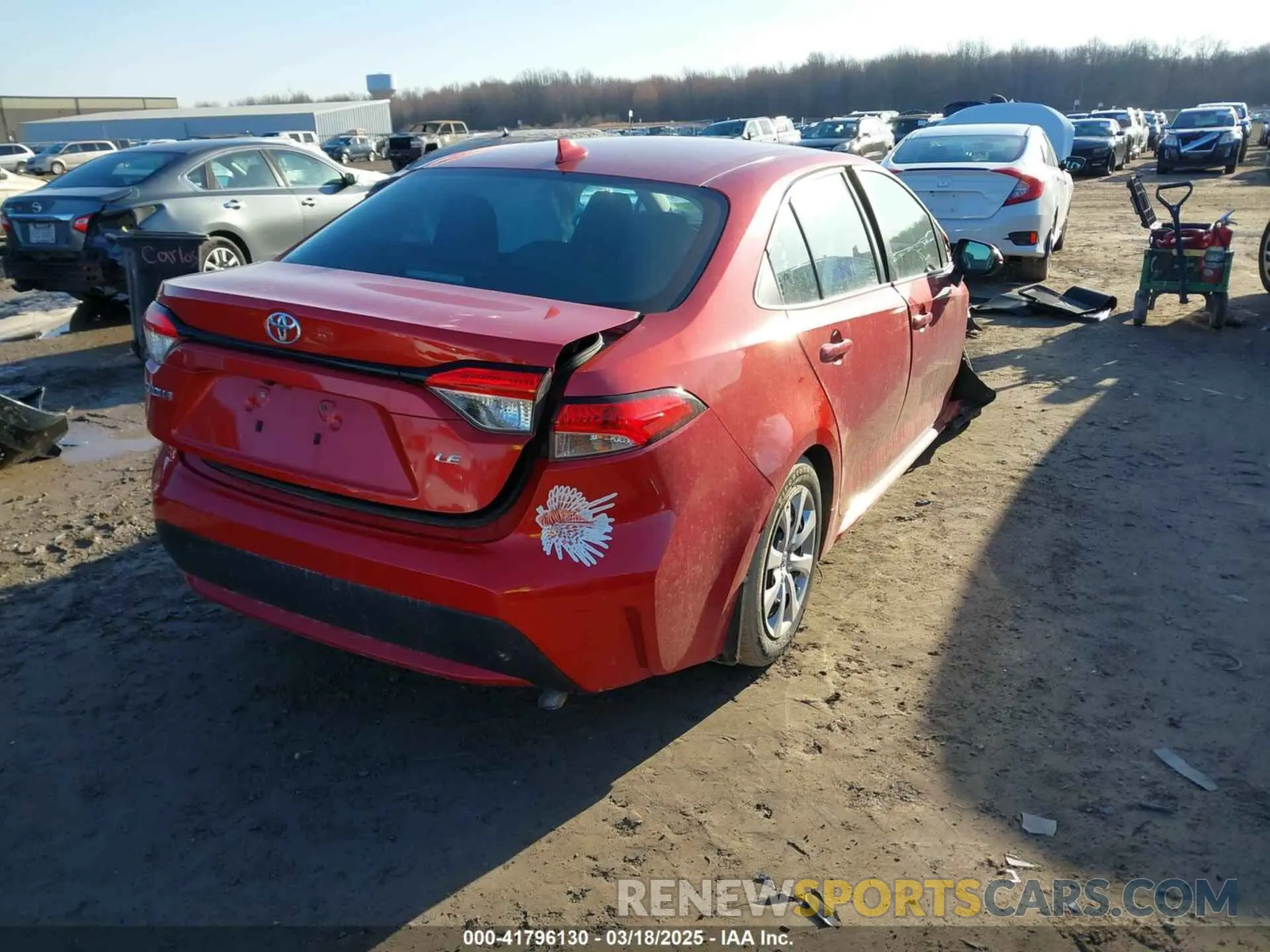 4 Фотография поврежденного автомобиля 5YFEPRAE7LP025942 TOYOTA COROLLA 2020