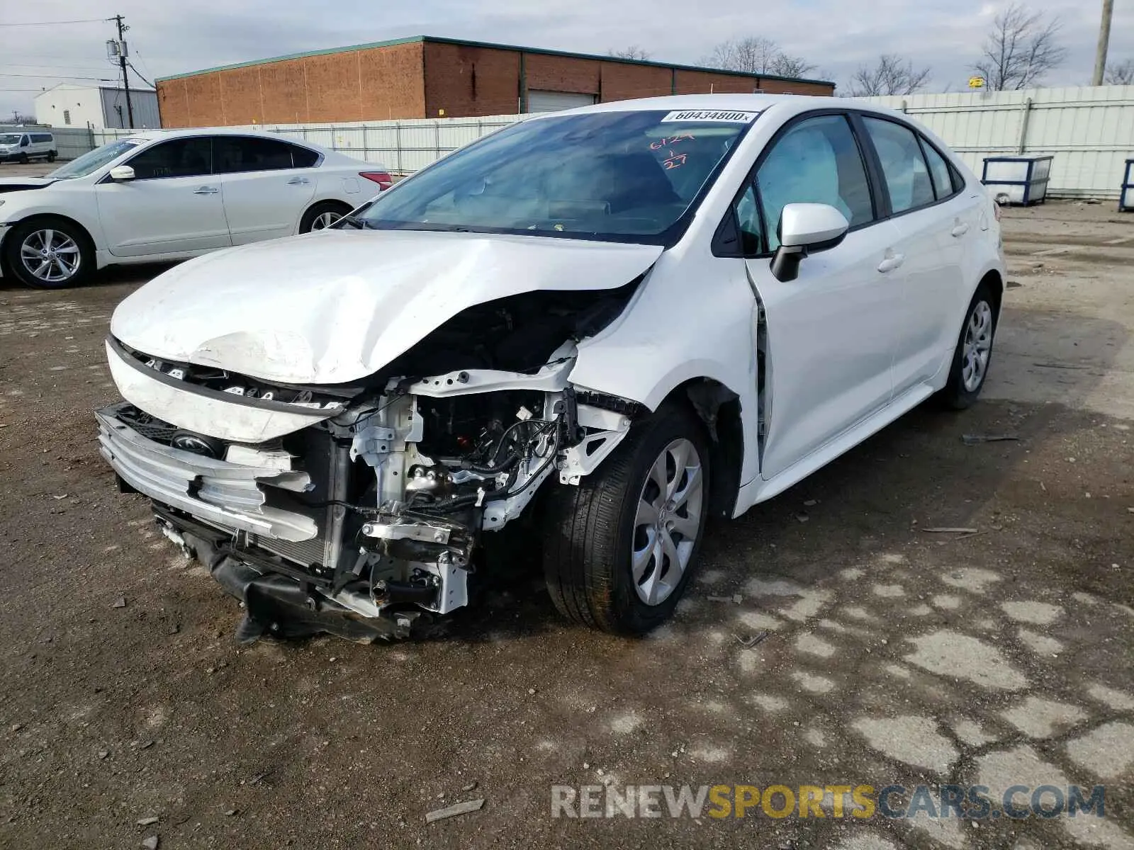 2 Photograph of a damaged car 5YFEPRAE7LP056124 TOYOTA COROLLA 2020