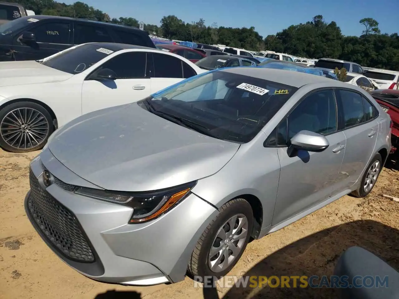 1 Фотография поврежденного автомобиля 5YFEPRAE7LP089754 TOYOTA COROLLA 2020