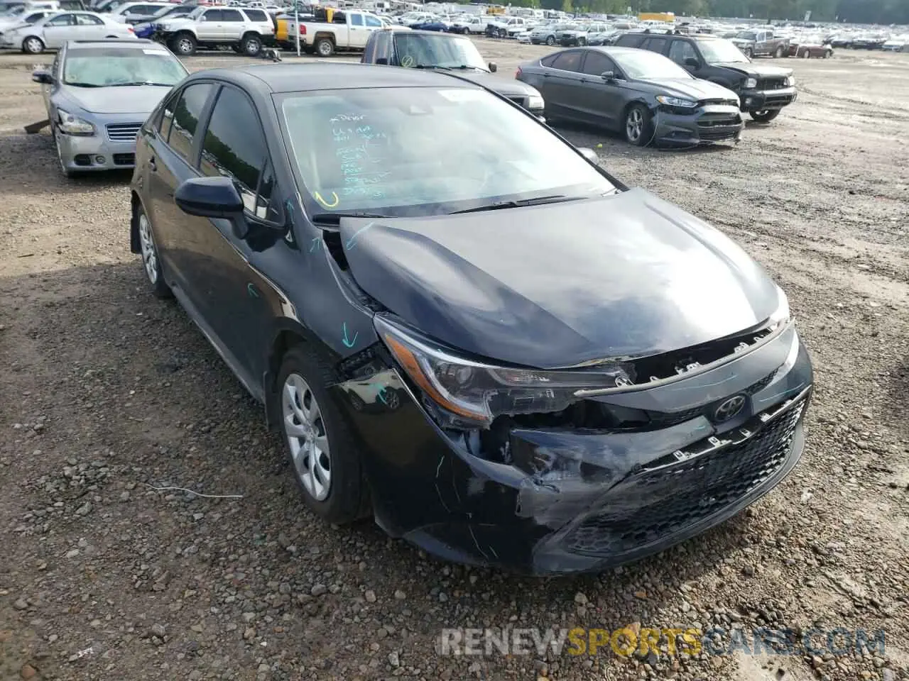 1 Photograph of a damaged car 5YFEPRAE7LP091018 TOYOTA COROLLA 2020