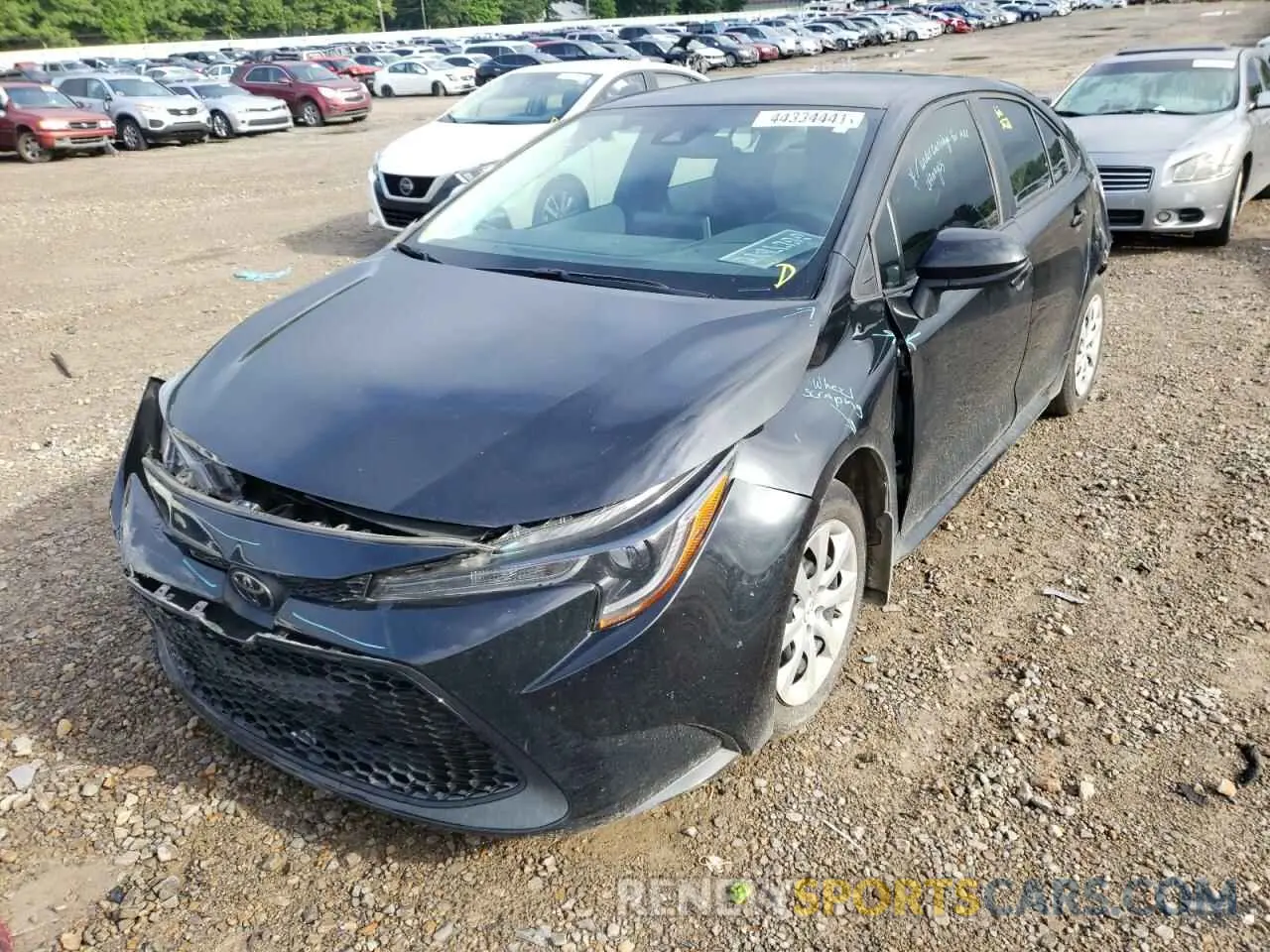2 Photograph of a damaged car 5YFEPRAE7LP091018 TOYOTA COROLLA 2020