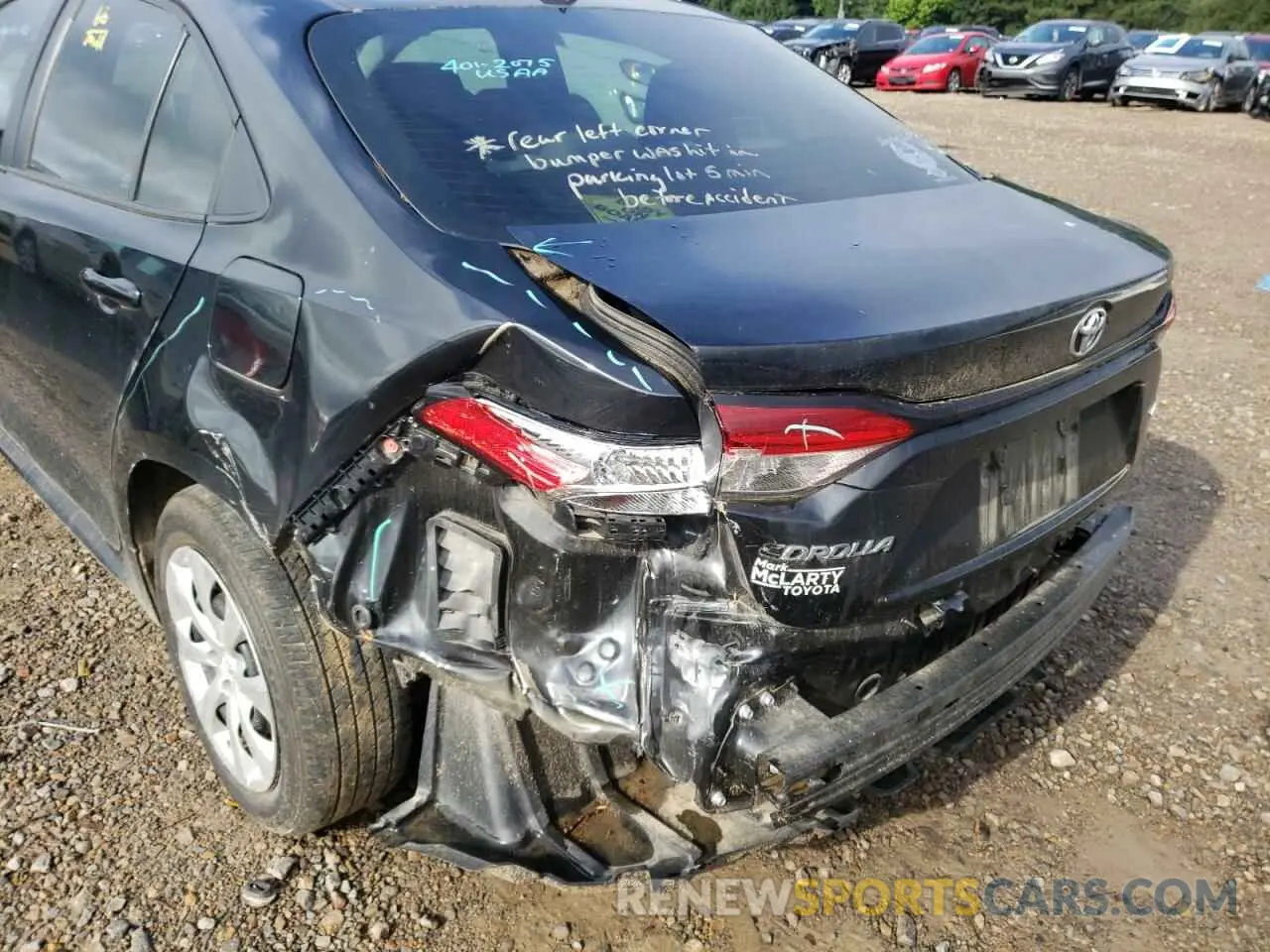 9 Photograph of a damaged car 5YFEPRAE7LP091018 TOYOTA COROLLA 2020