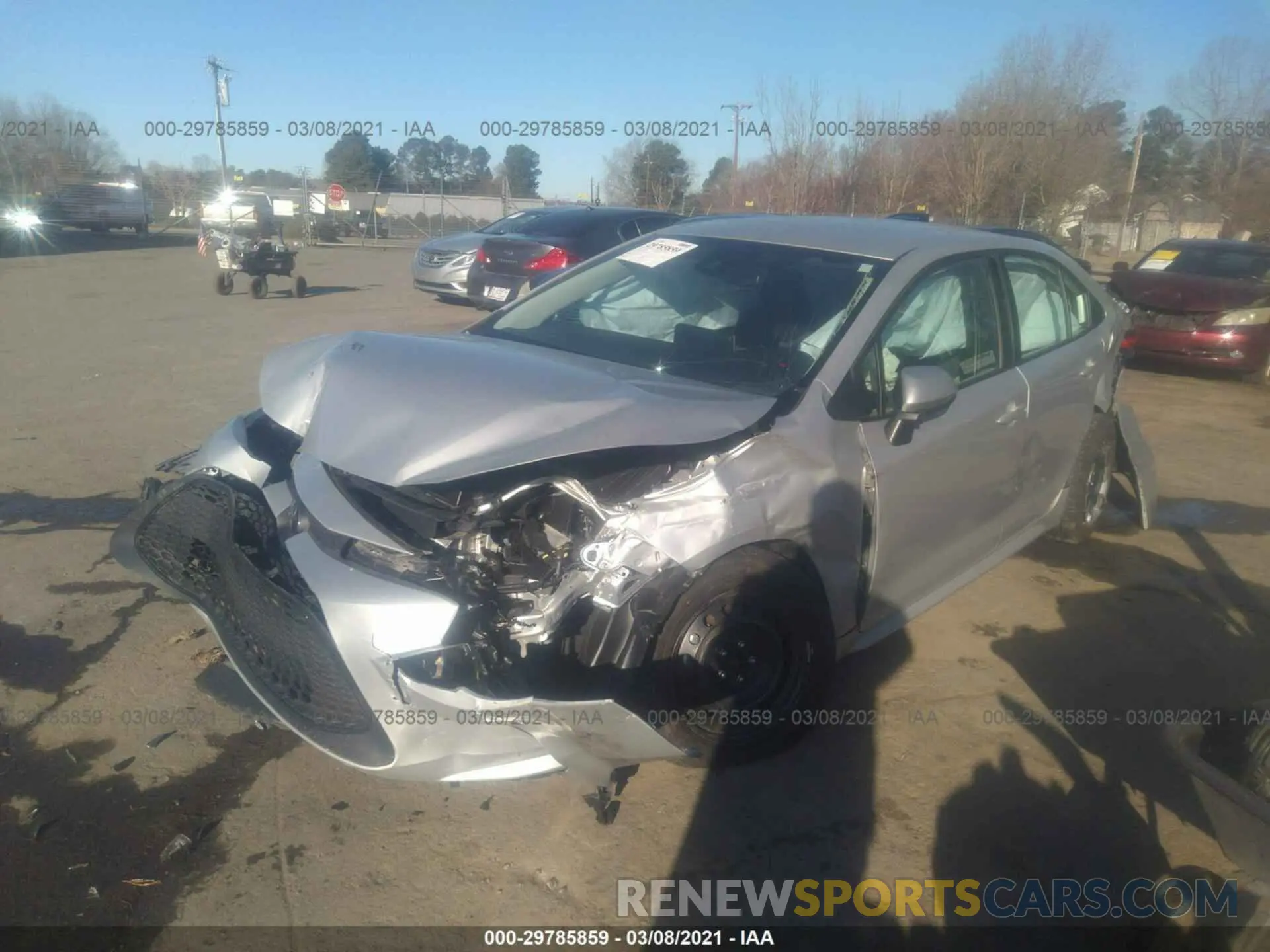 2 Photograph of a damaged car 5YFEPRAE7LP115575 TOYOTA COROLLA 2020