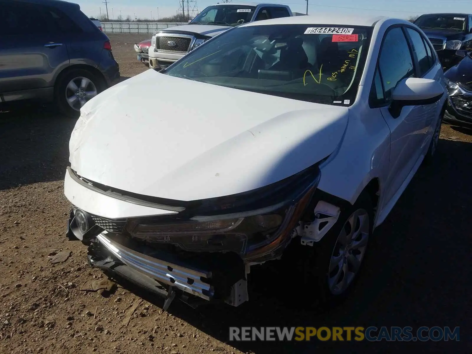 2 Photograph of a damaged car 5YFEPRAE7LP120629 TOYOTA COROLLA 2020