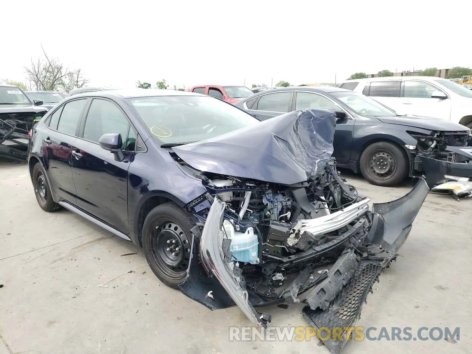 1 Photograph of a damaged car 5YFEPRAE7LP123725 TOYOTA COROLLA 2020