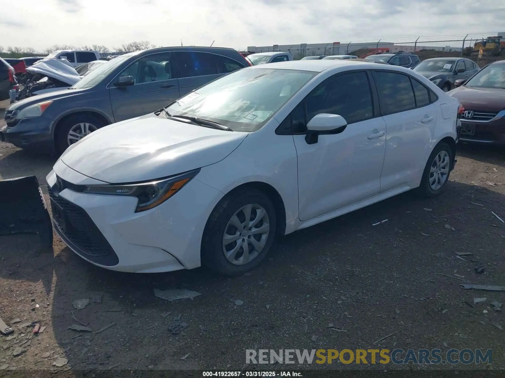 2 Photograph of a damaged car 5YFEPRAE7LP140170 TOYOTA COROLLA 2020
