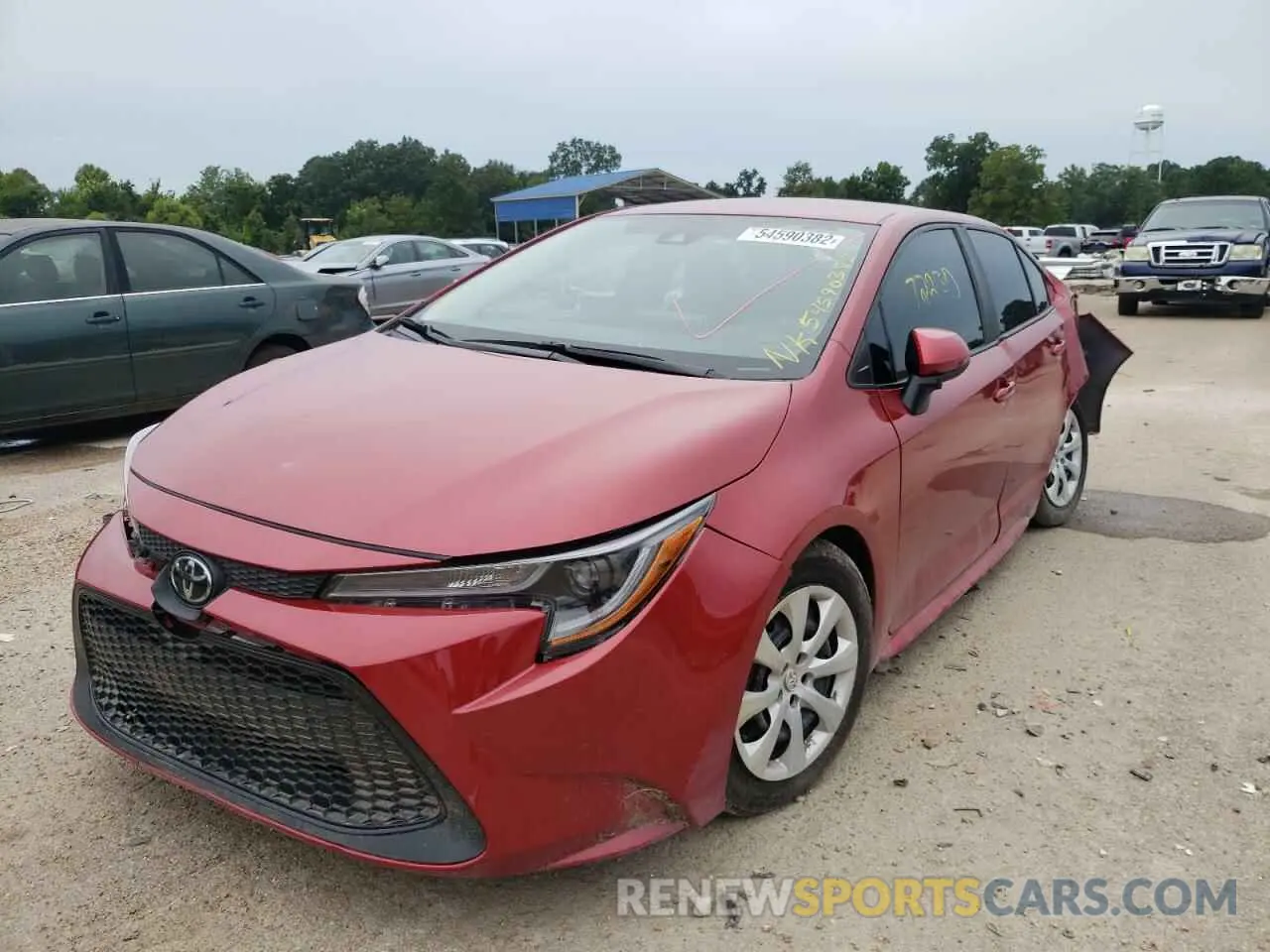 2 Photograph of a damaged car 5YFEPRAE8LP052759 TOYOTA COROLLA 2020