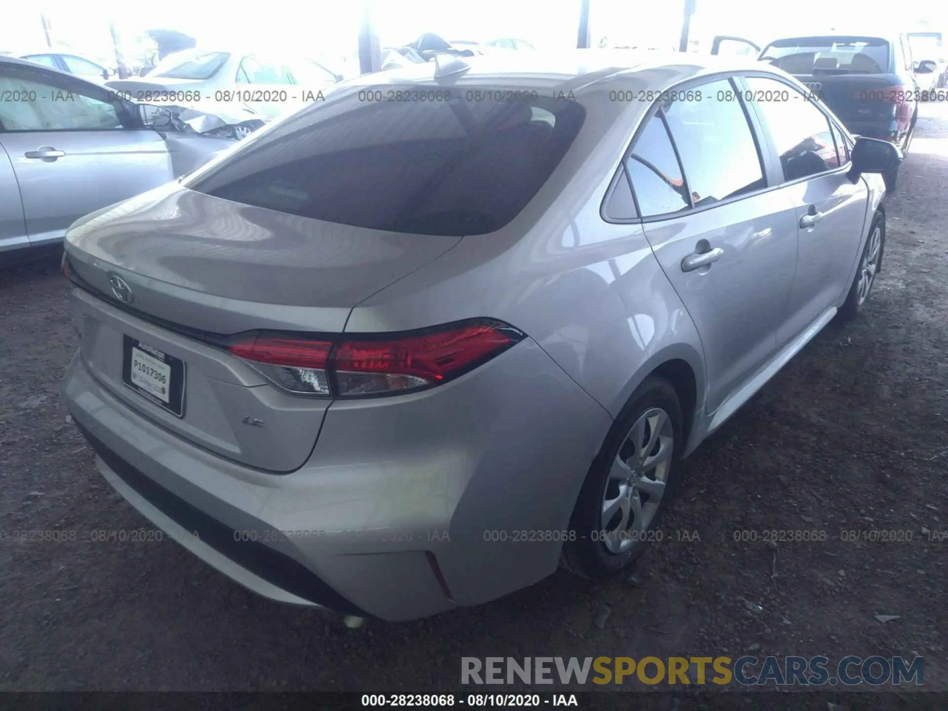 4 Photograph of a damaged car 5YFEPRAE8LP065575 TOYOTA COROLLA 2020