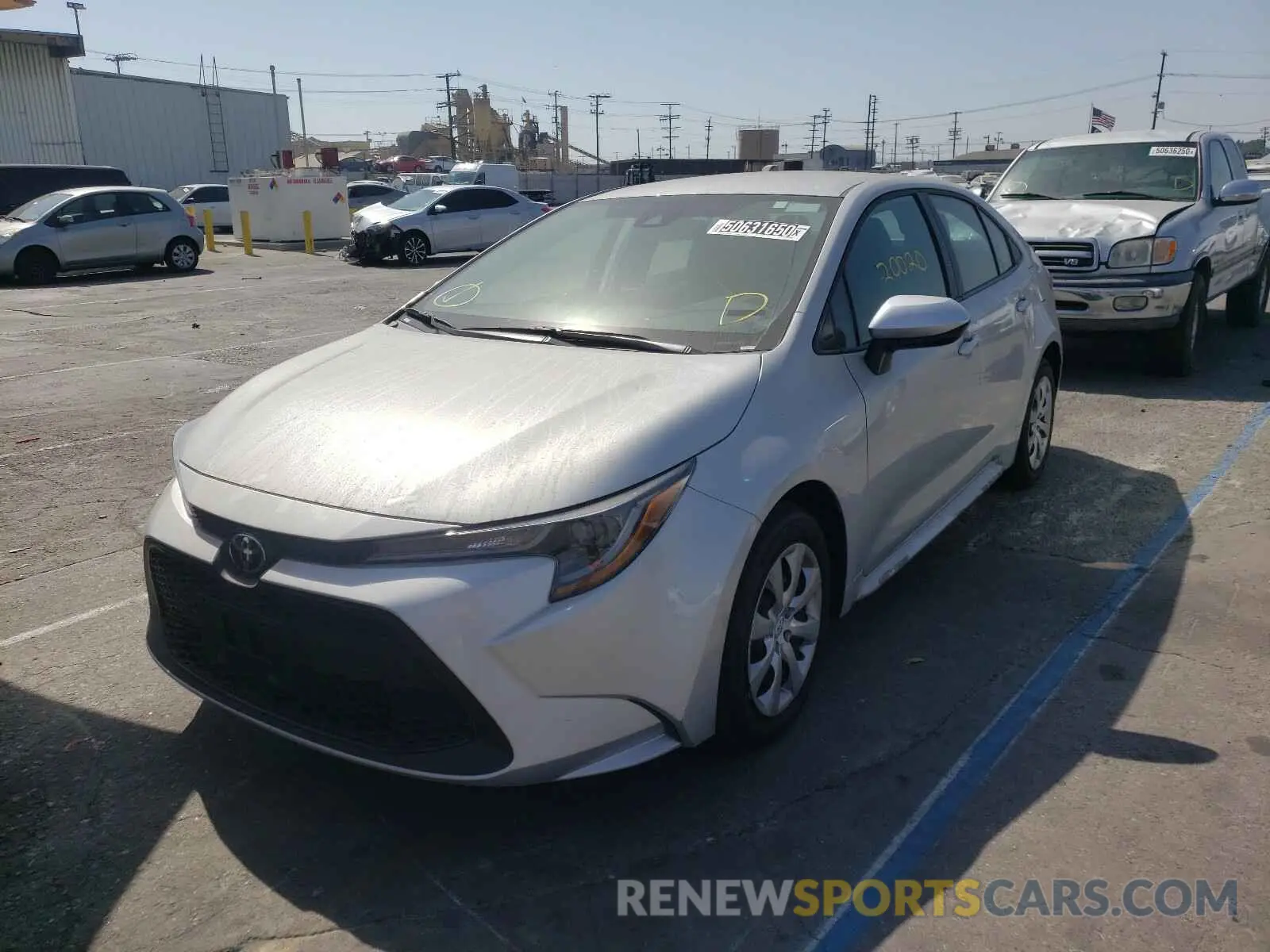 2 Photograph of a damaged car 5YFEPRAE8LP089522 TOYOTA COROLLA 2020