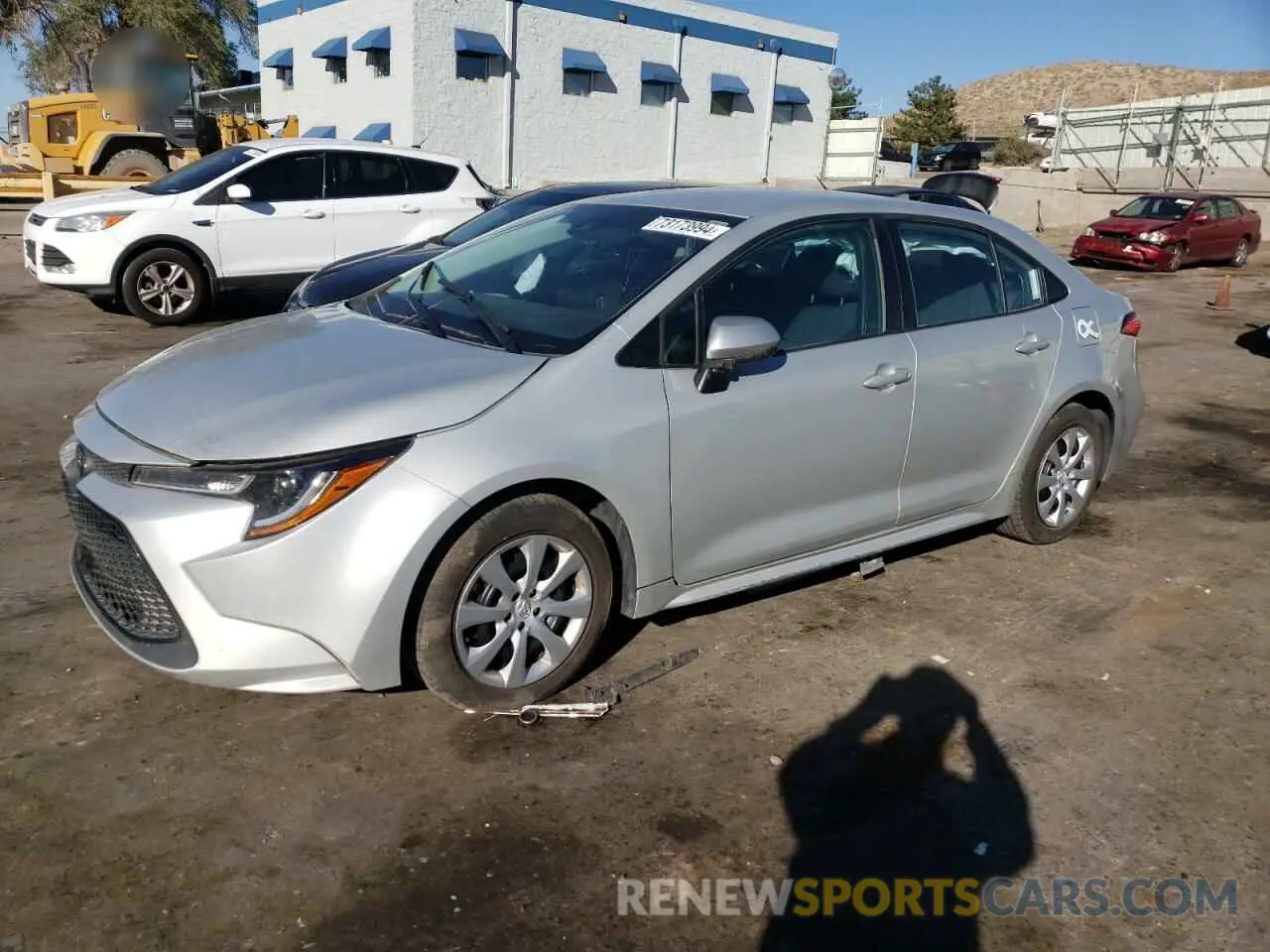 1 Photograph of a damaged car 5YFEPRAE8LP099922 TOYOTA COROLLA 2020