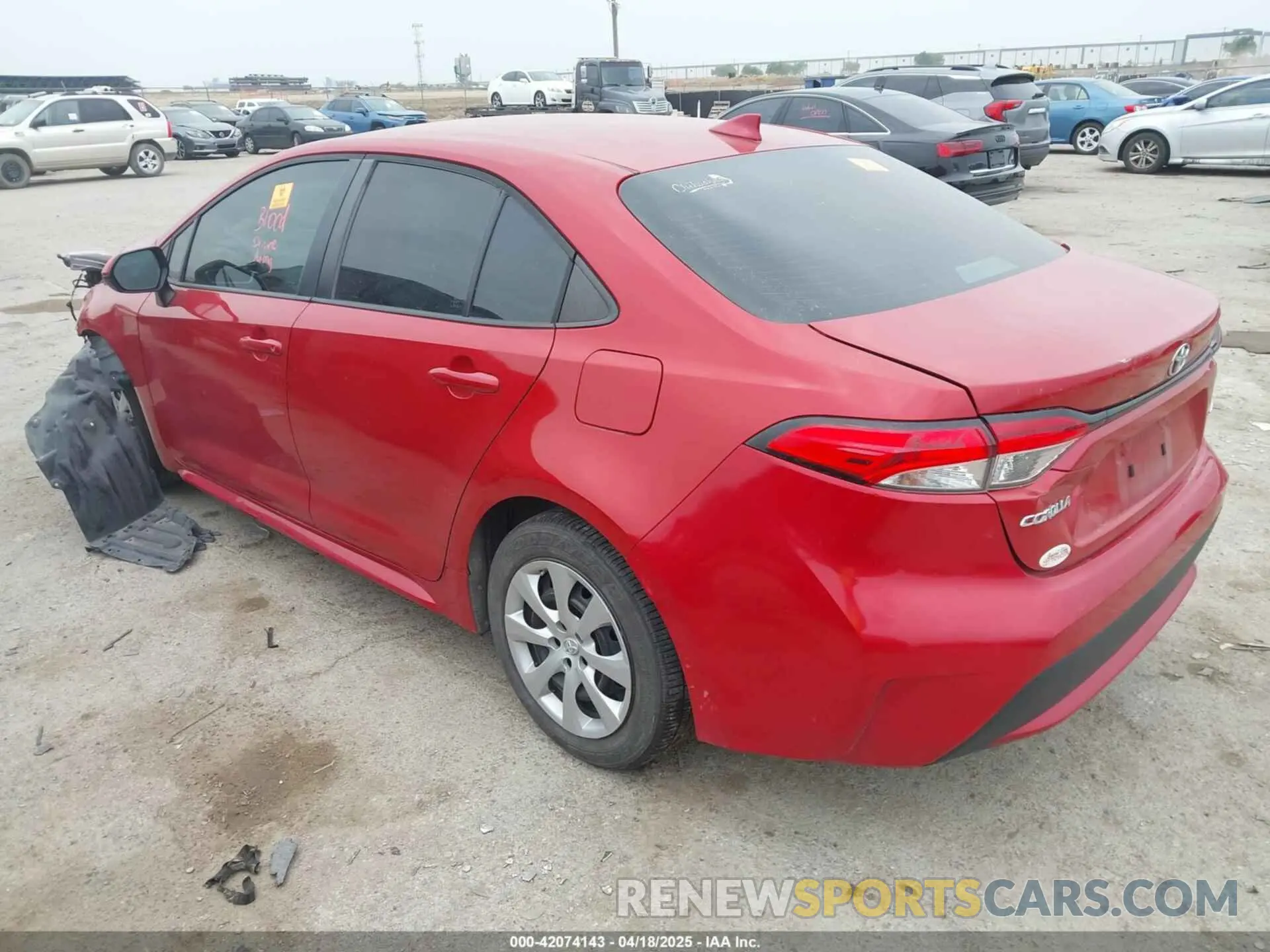 3 Фотография поврежденного автомобиля 5YFEPRAE8LP105119 TOYOTA COROLLA 2020