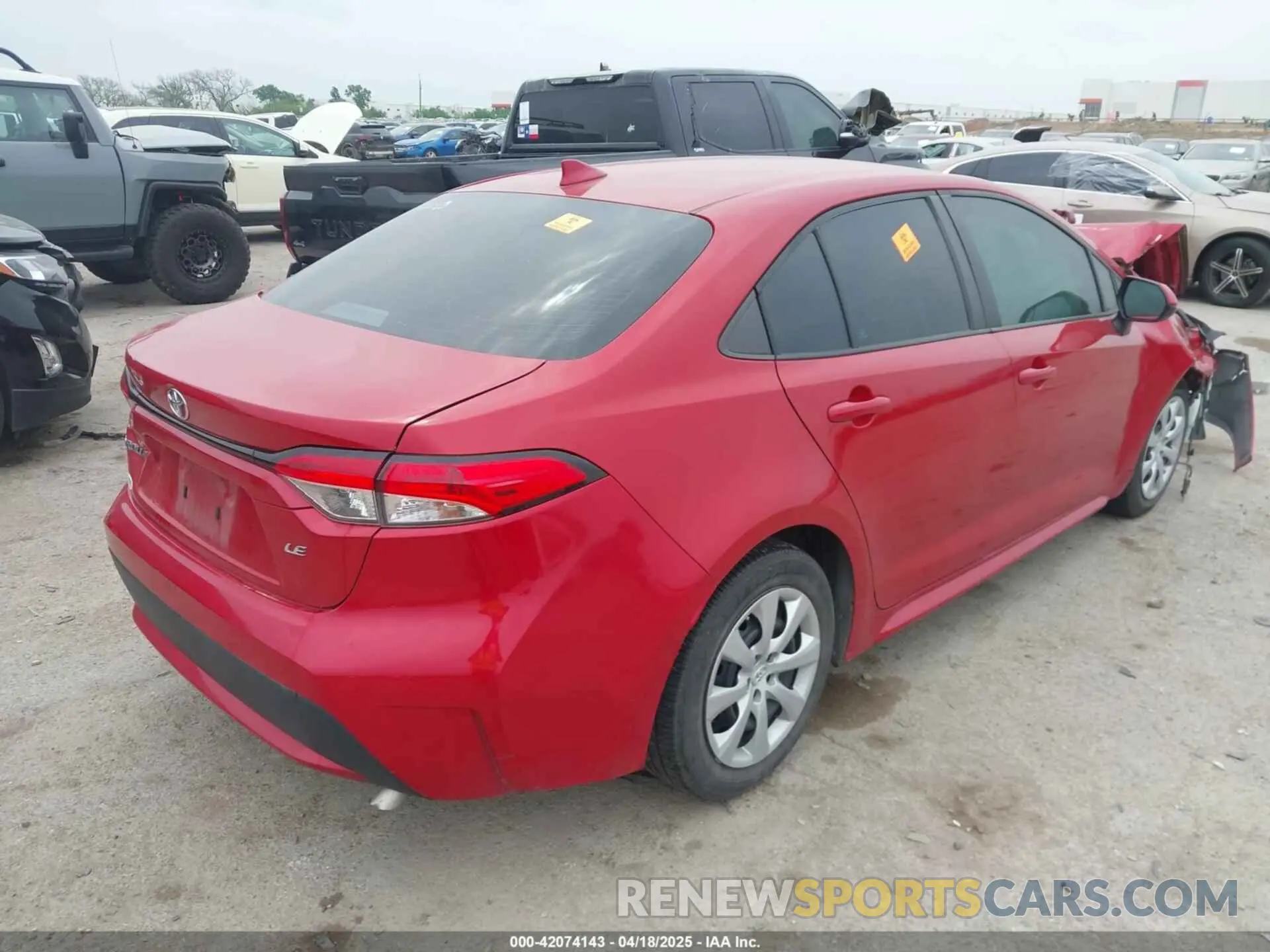 4 Фотография поврежденного автомобиля 5YFEPRAE8LP105119 TOYOTA COROLLA 2020