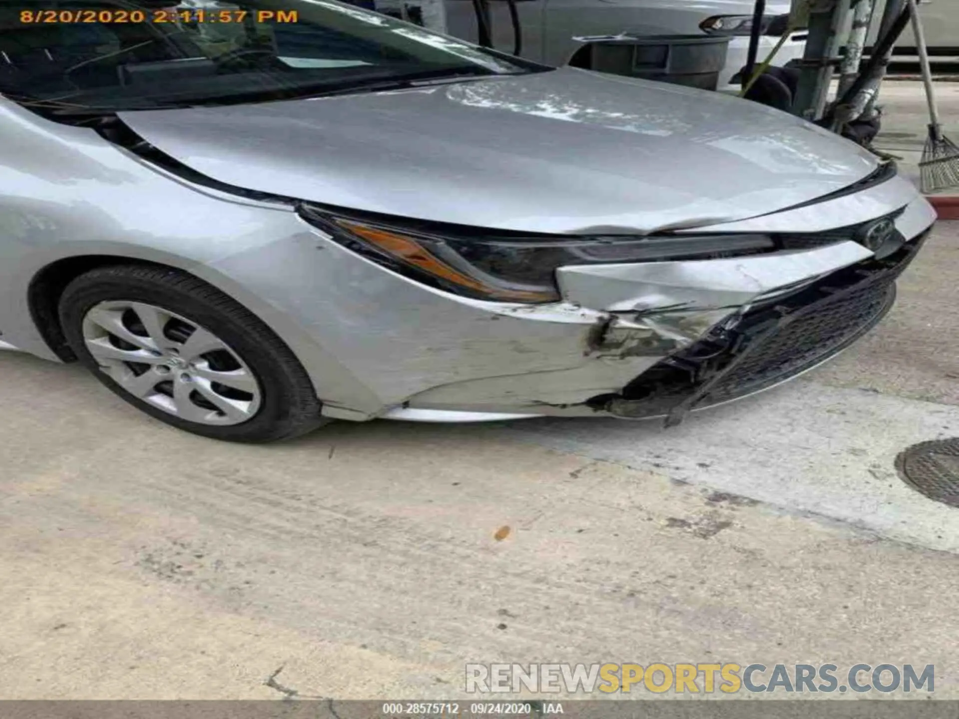 12 Photograph of a damaged car 5YFEPRAE8LP116816 TOYOTA COROLLA 2020