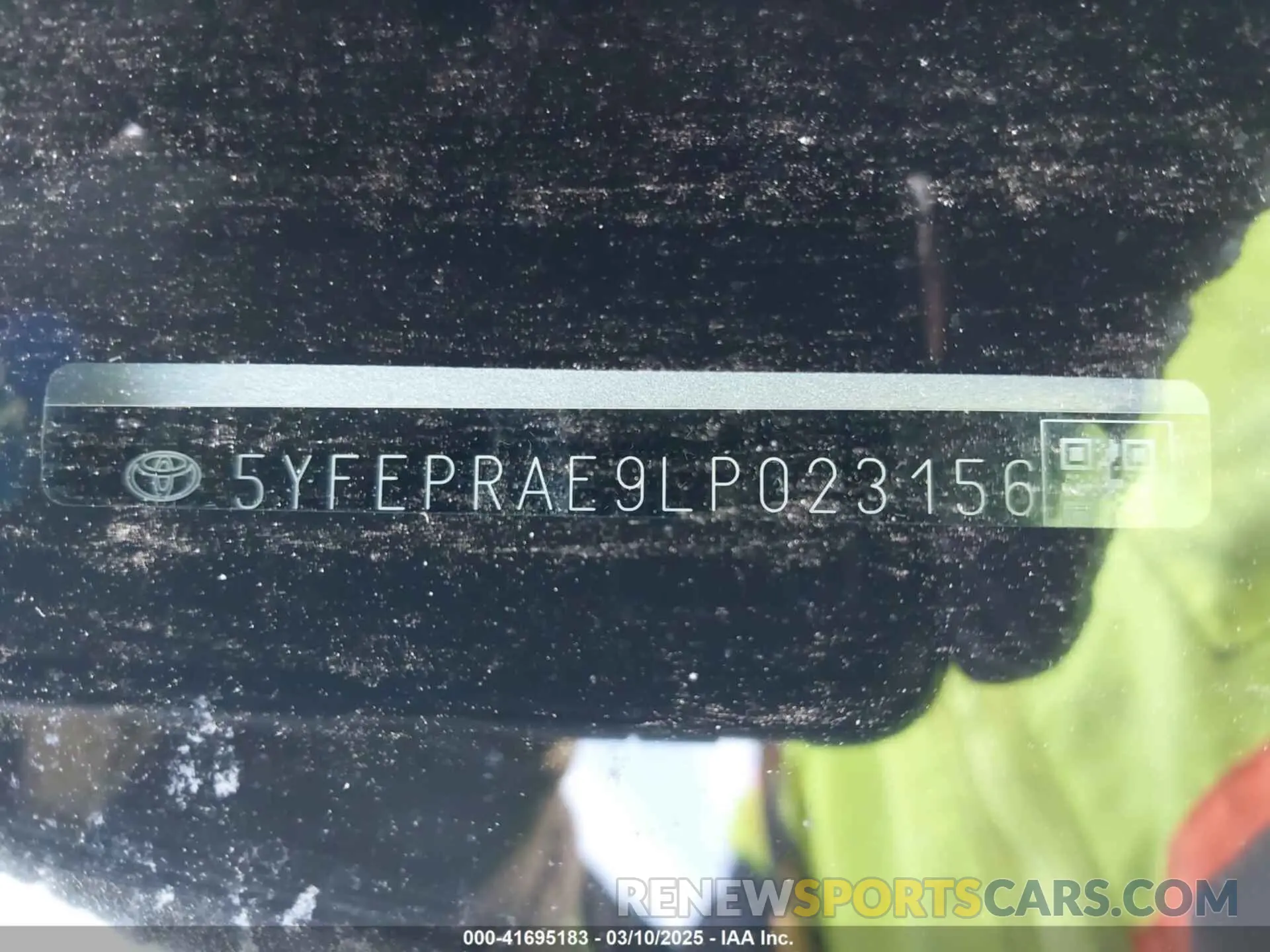 17 Фотография поврежденного автомобиля 5YFEPRAE9LP023156 TOYOTA COROLLA 2020