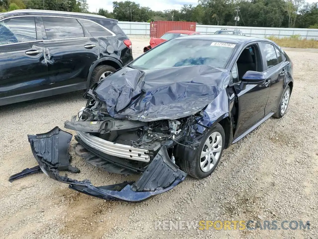 2 Photograph of a damaged car 5YFEPRAE9LP053192 TOYOTA COROLLA 2020