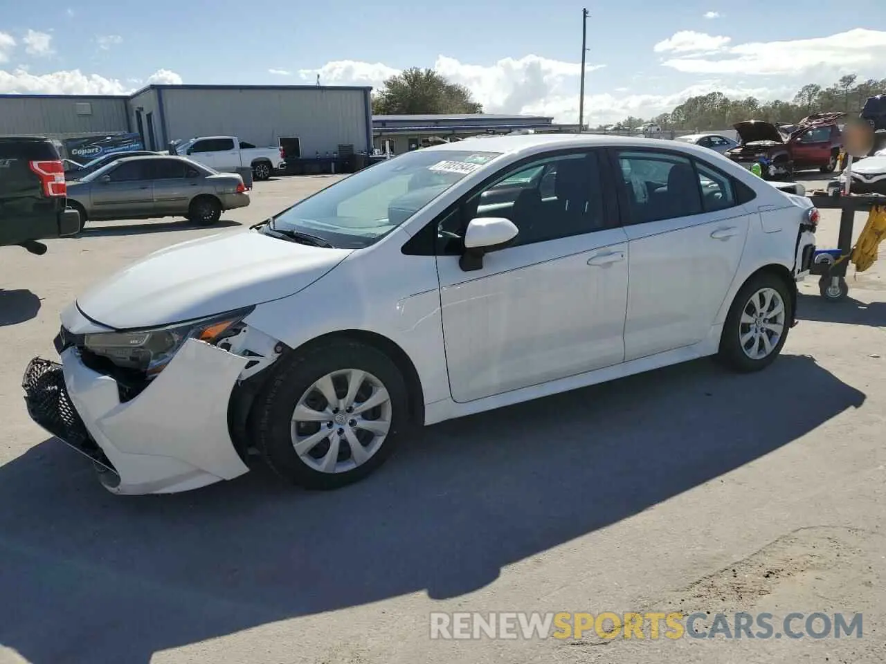 1 Photograph of a damaged car 5YFEPRAE9LP067898 TOYOTA COROLLA 2020