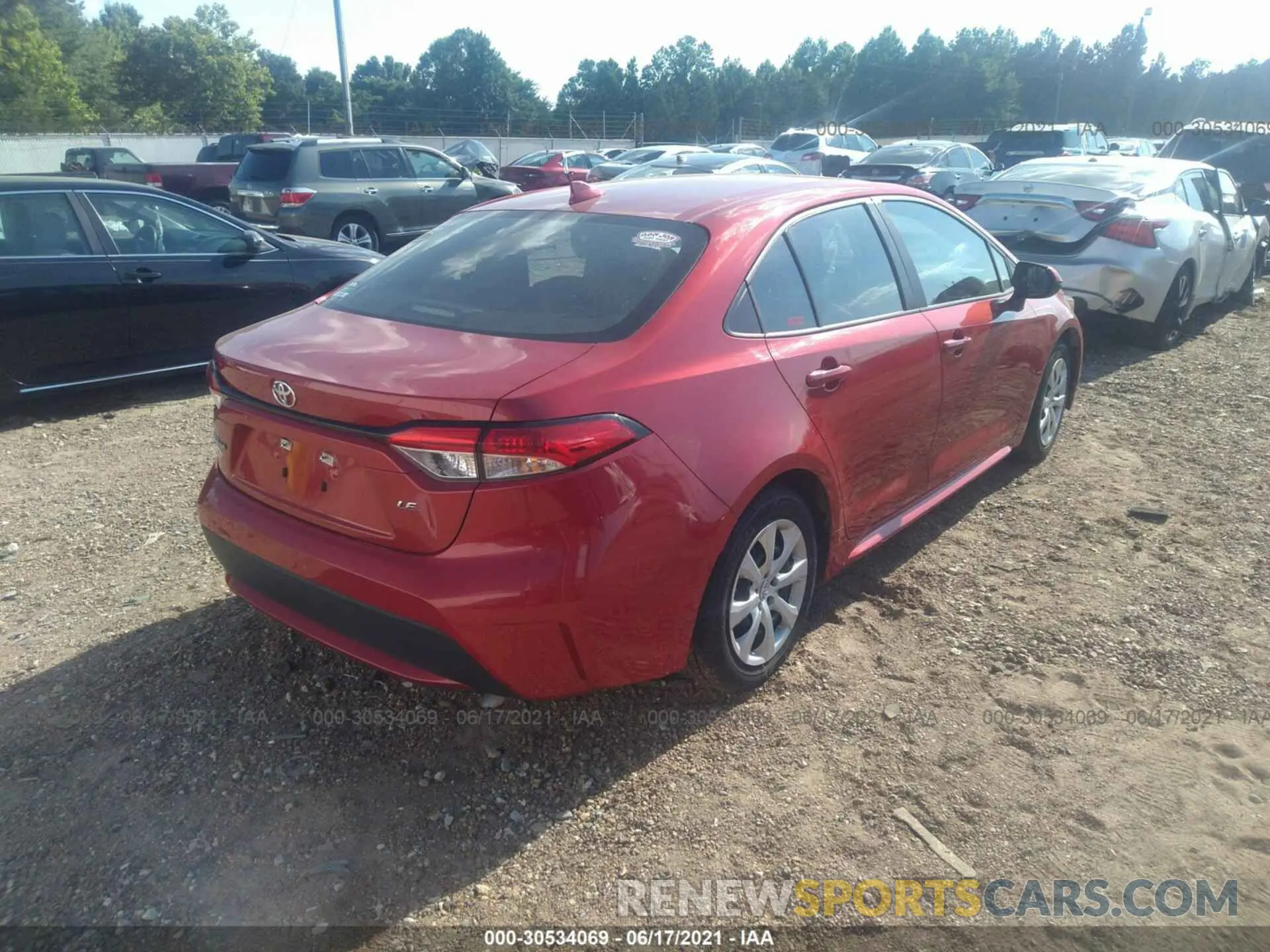 4 Photograph of a damaged car 5YFEPRAE9LP078383 TOYOTA COROLLA 2020