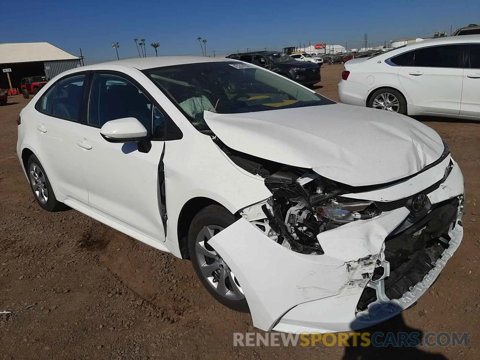 1 Photograph of a damaged car 5YFEPRAE9LP080425 TOYOTA COROLLA 2020