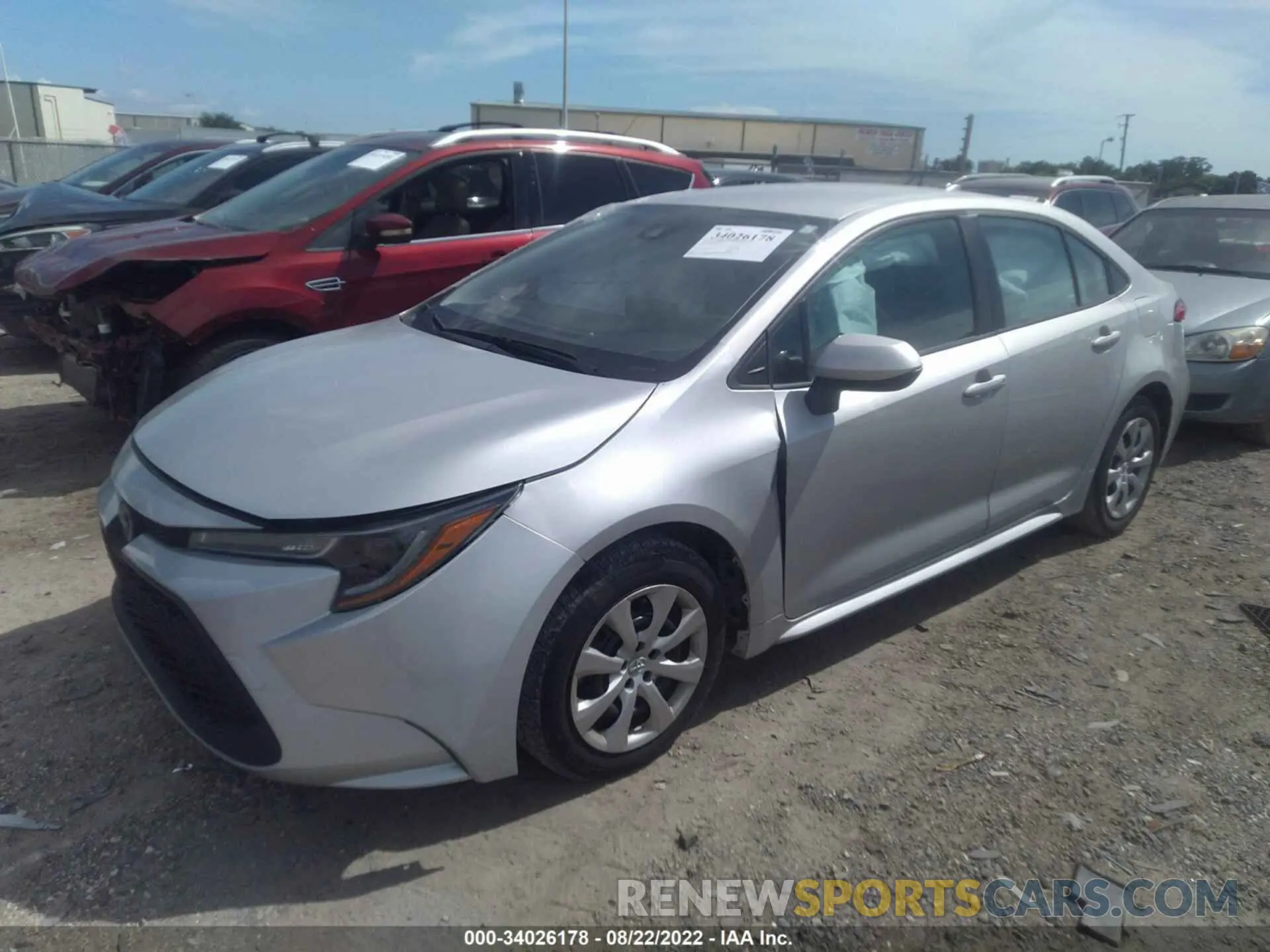 2 Photograph of a damaged car 5YFEPRAE9LP085088 TOYOTA COROLLA 2020
