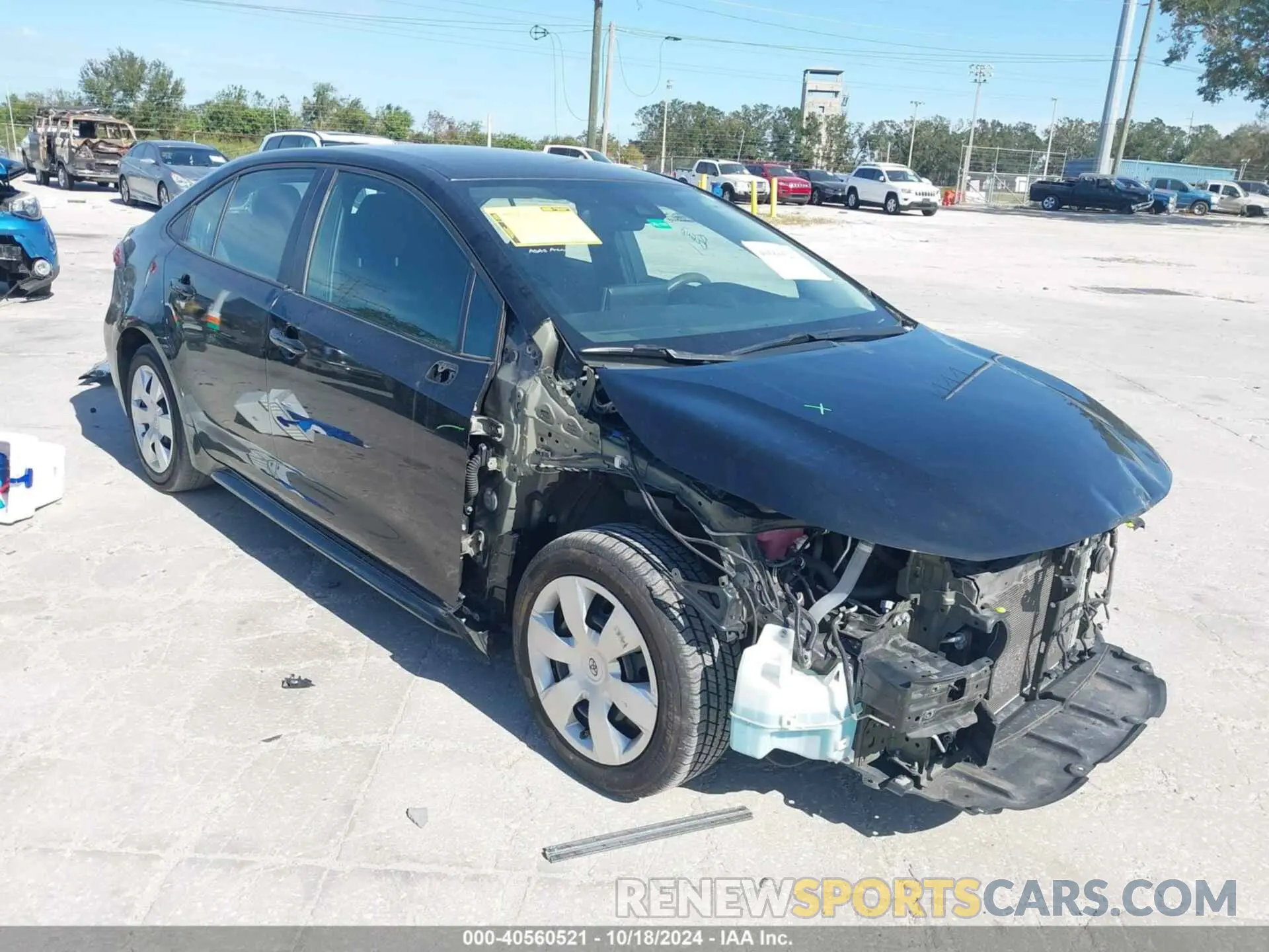 1 Photograph of a damaged car 5YFEPRAE9LP087679 TOYOTA COROLLA 2020