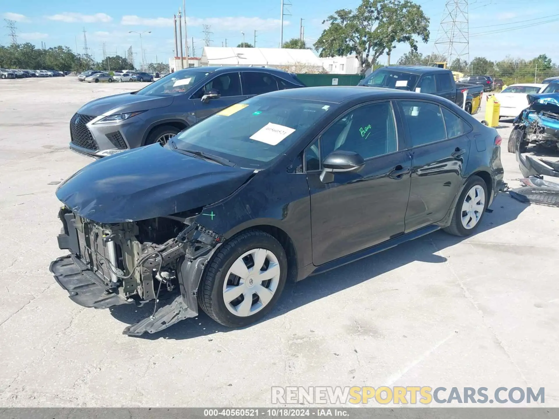 2 Photograph of a damaged car 5YFEPRAE9LP087679 TOYOTA COROLLA 2020