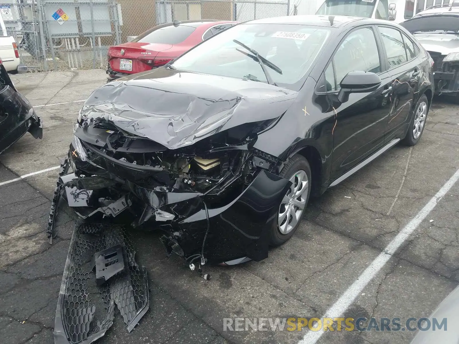 2 Photograph of a damaged car 5YFEPRAE9LP088069 TOYOTA COROLLA 2020