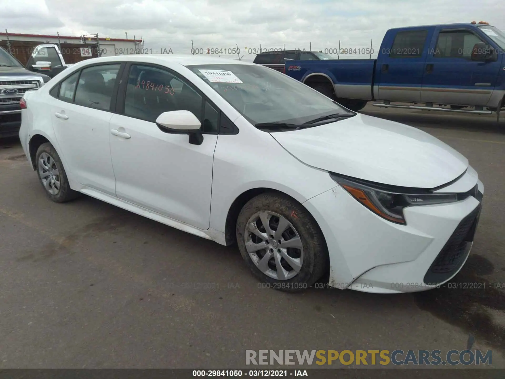 1 Photograph of a damaged car 5YFEPRAE9LP098715 TOYOTA COROLLA 2020