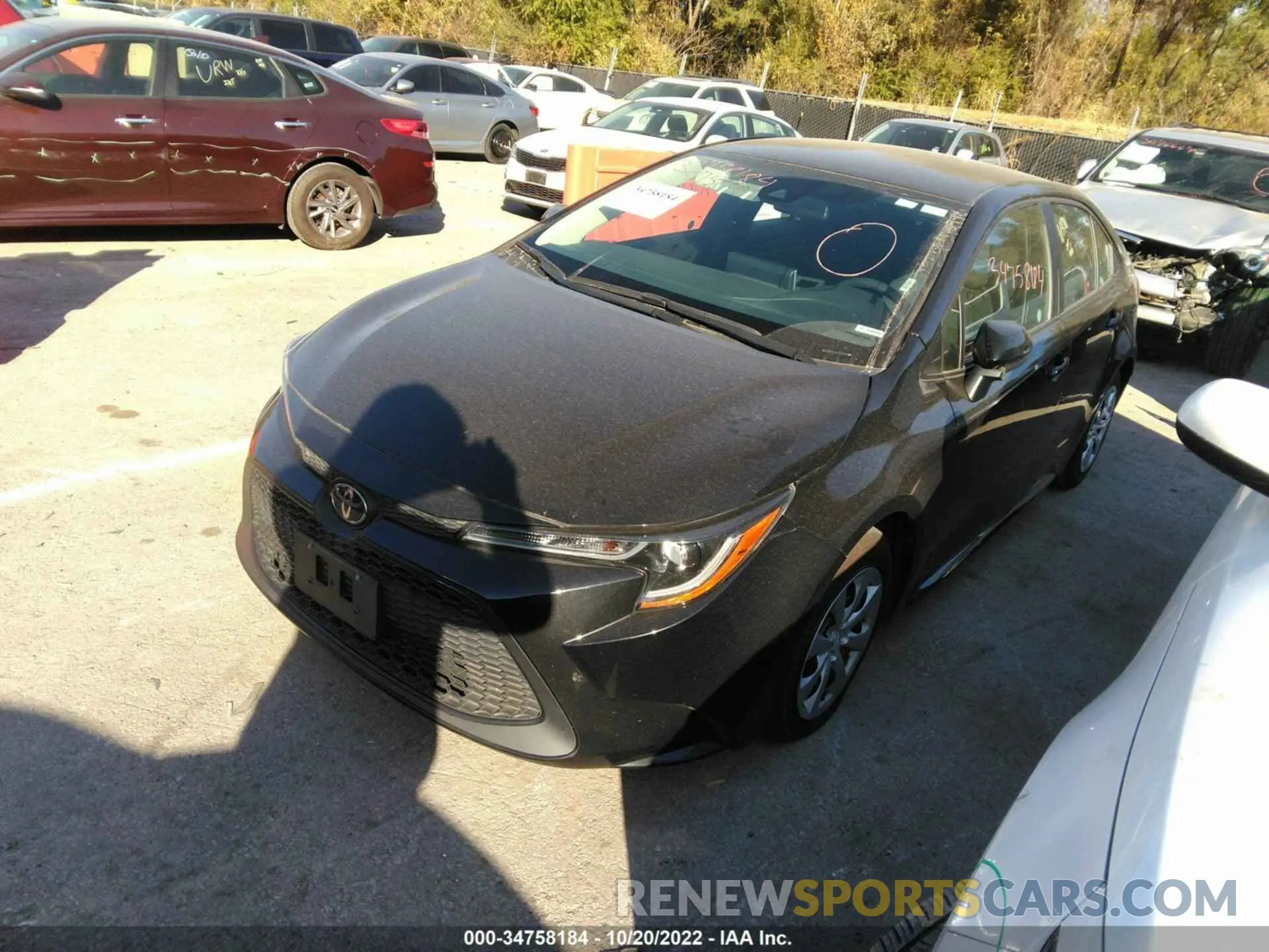 2 Фотография поврежденного автомобиля 5YFEPRAE9LP116324 TOYOTA COROLLA 2020