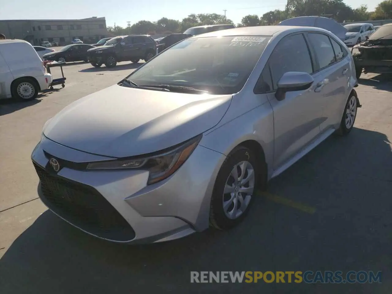2 Photograph of a damaged car 5YFEPRAE9LP125783 TOYOTA COROLLA 2020