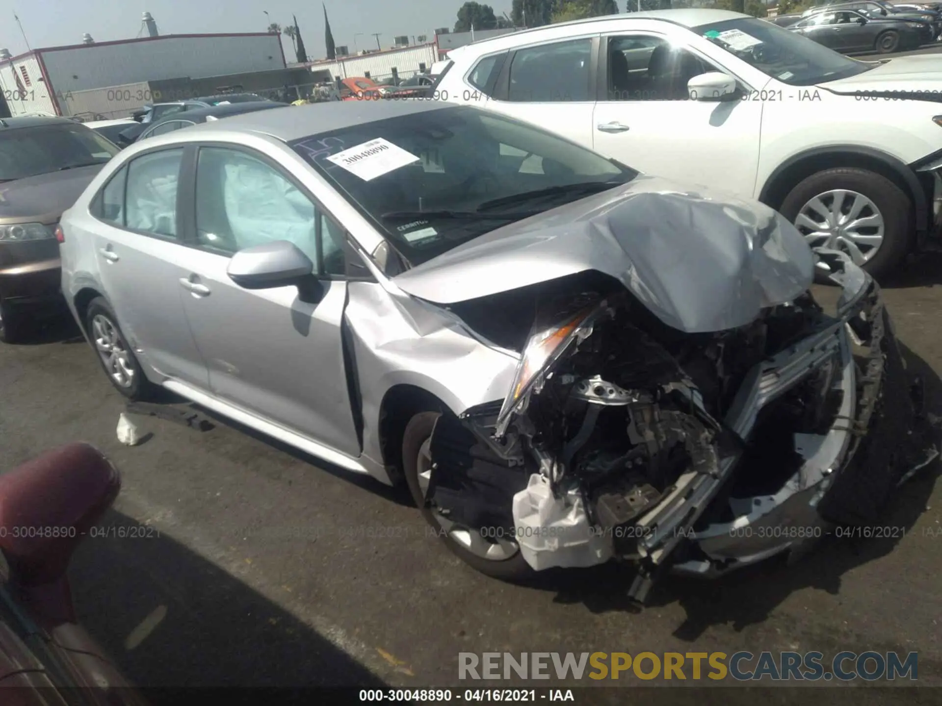 1 Photograph of a damaged car 5YFEPRAEXLP029516 TOYOTA COROLLA 2020