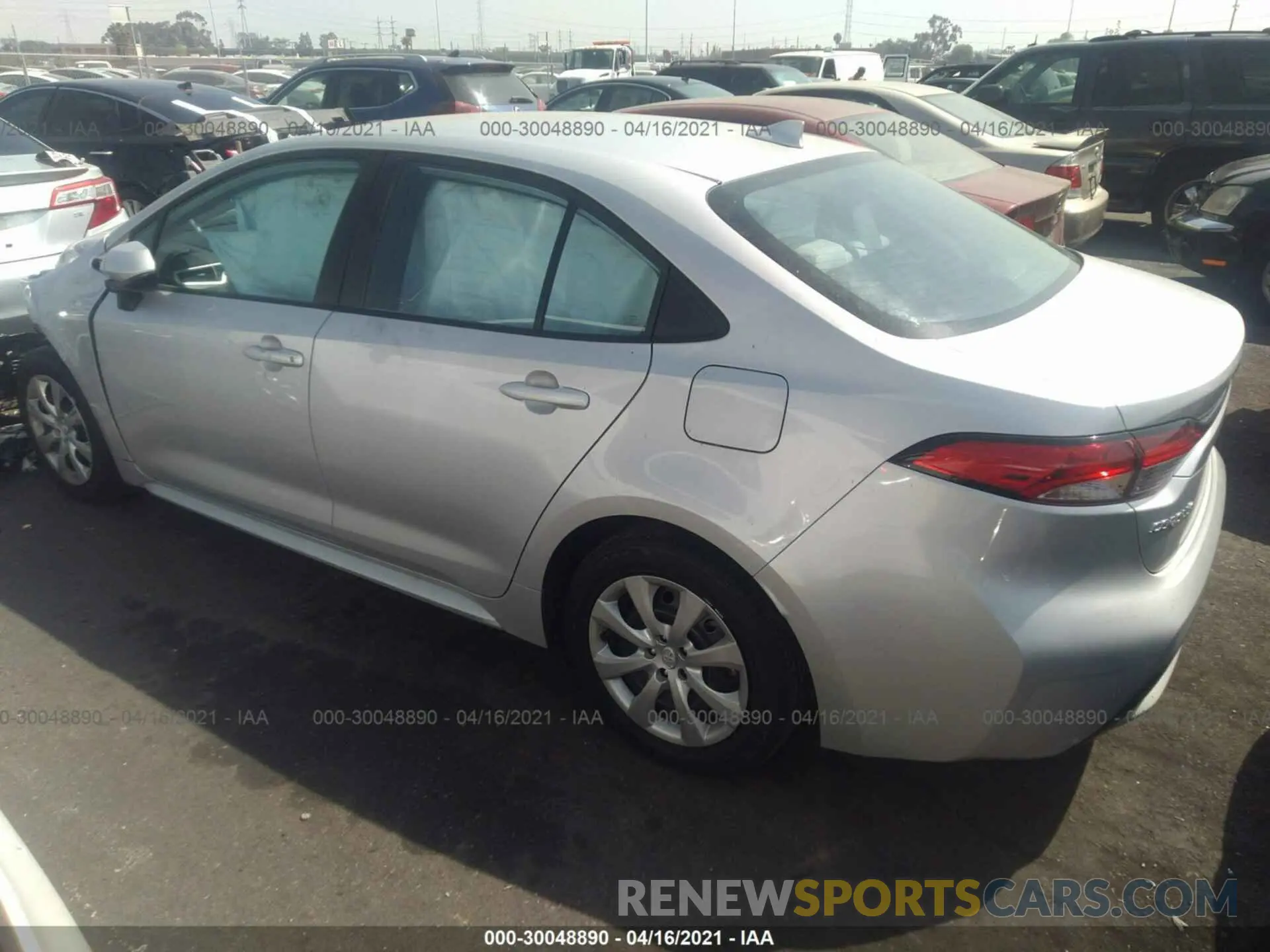 3 Photograph of a damaged car 5YFEPRAEXLP029516 TOYOTA COROLLA 2020