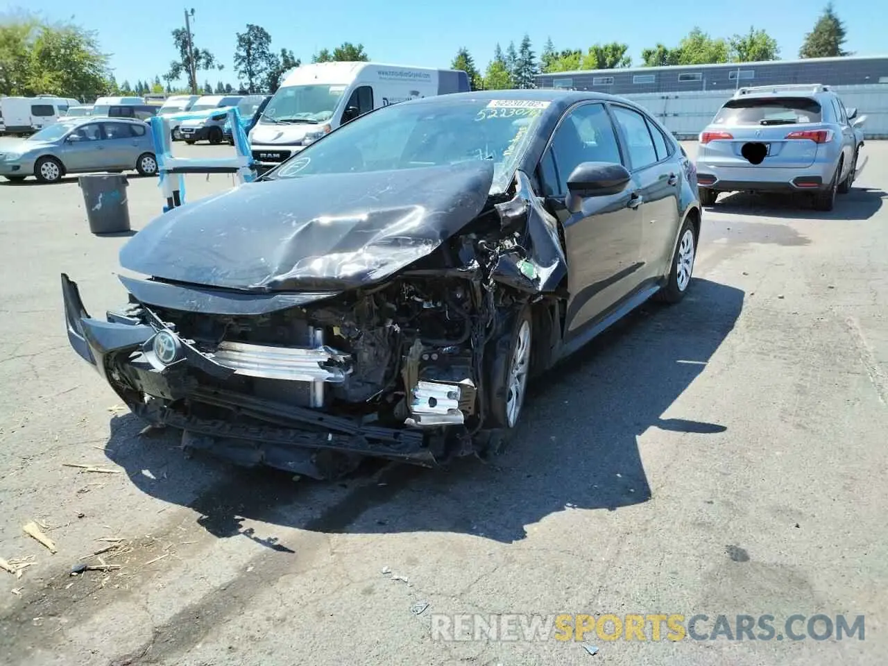 2 Photograph of a damaged car 5YFEPRAEXLP052245 TOYOTA COROLLA 2020
