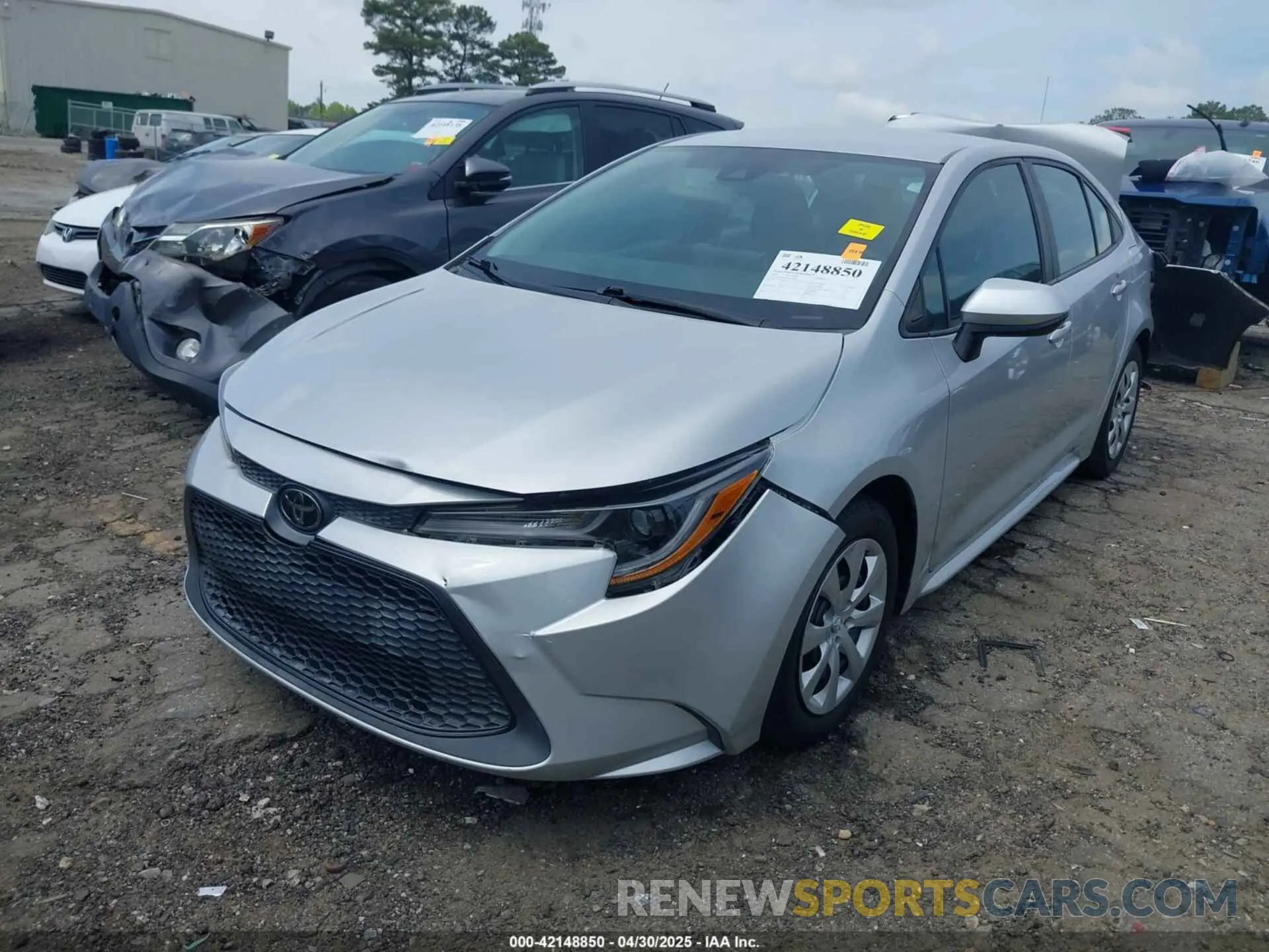 2 Photograph of a damaged car 5YFEPRAEXLP054593 TOYOTA COROLLA 2020