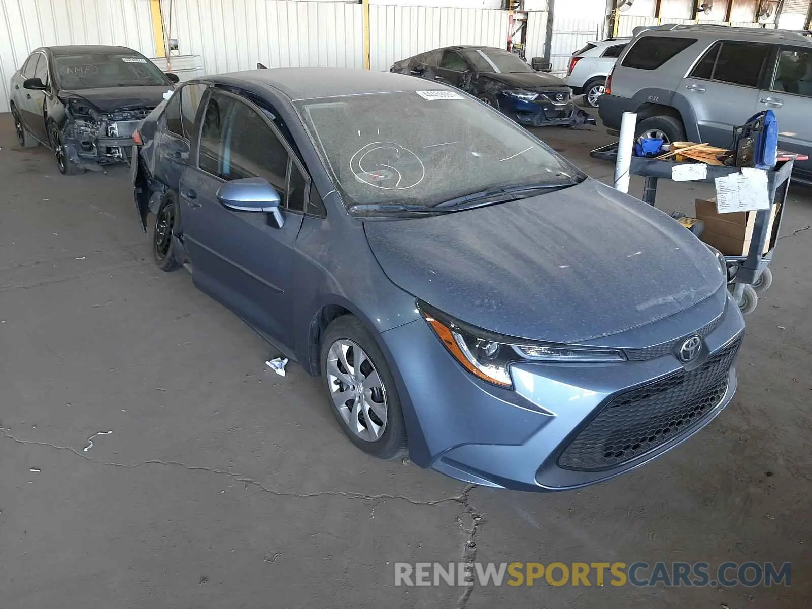 1 Photograph of a damaged car 5YFEPRAEXLP055906 TOYOTA COROLLA 2020