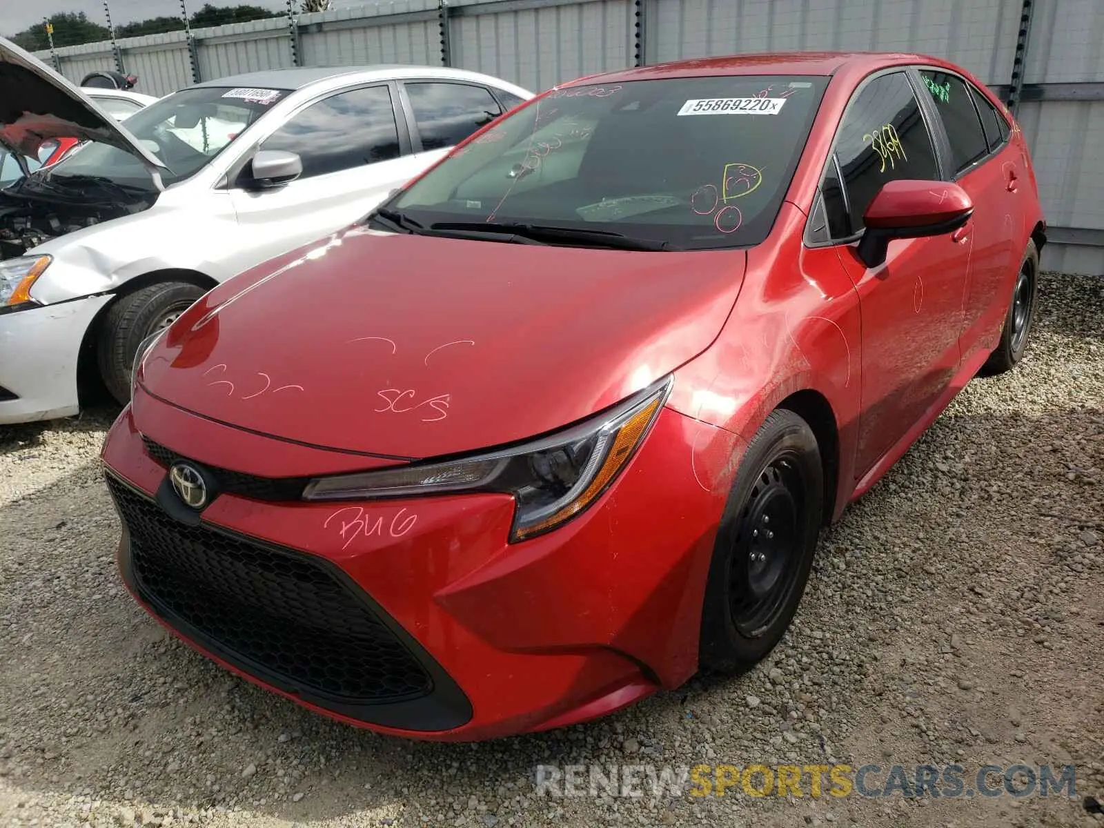 2 Photograph of a damaged car 5YFEPRAEXLP068154 TOYOTA COROLLA 2020