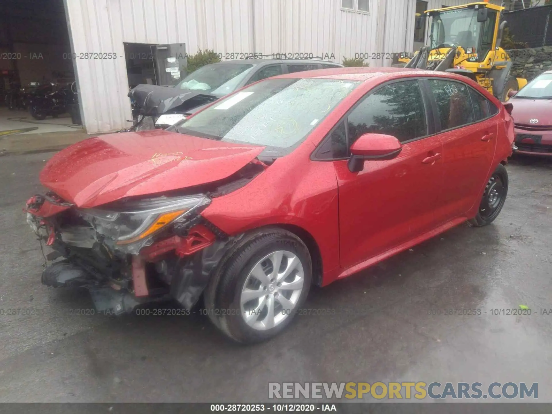 2 Photograph of a damaged car 5YFEPRAEXLP107714 TOYOTA COROLLA 2020