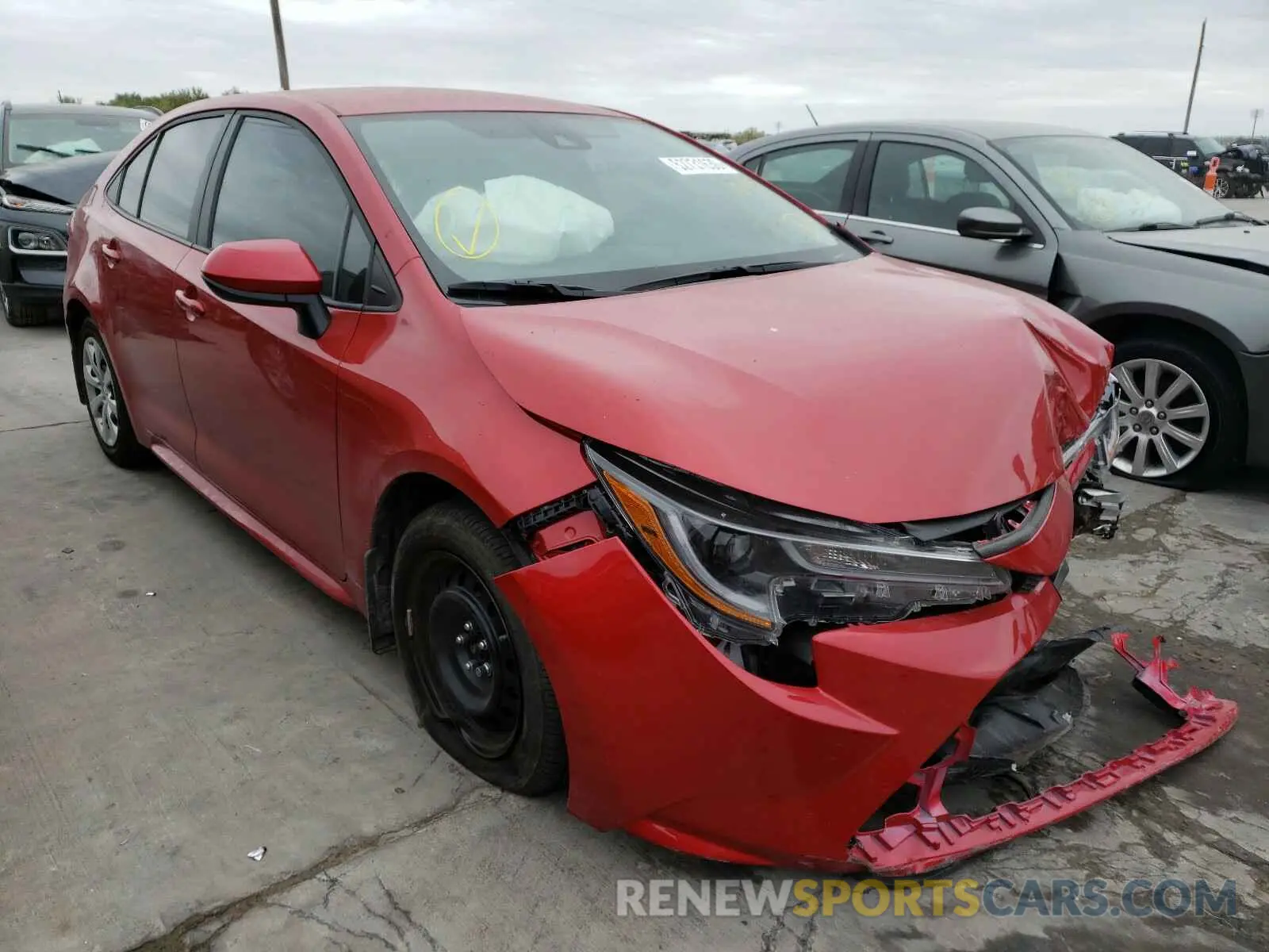 1 Photograph of a damaged car 5YFEPRAEXLP136534 TOYOTA COROLLA 2020