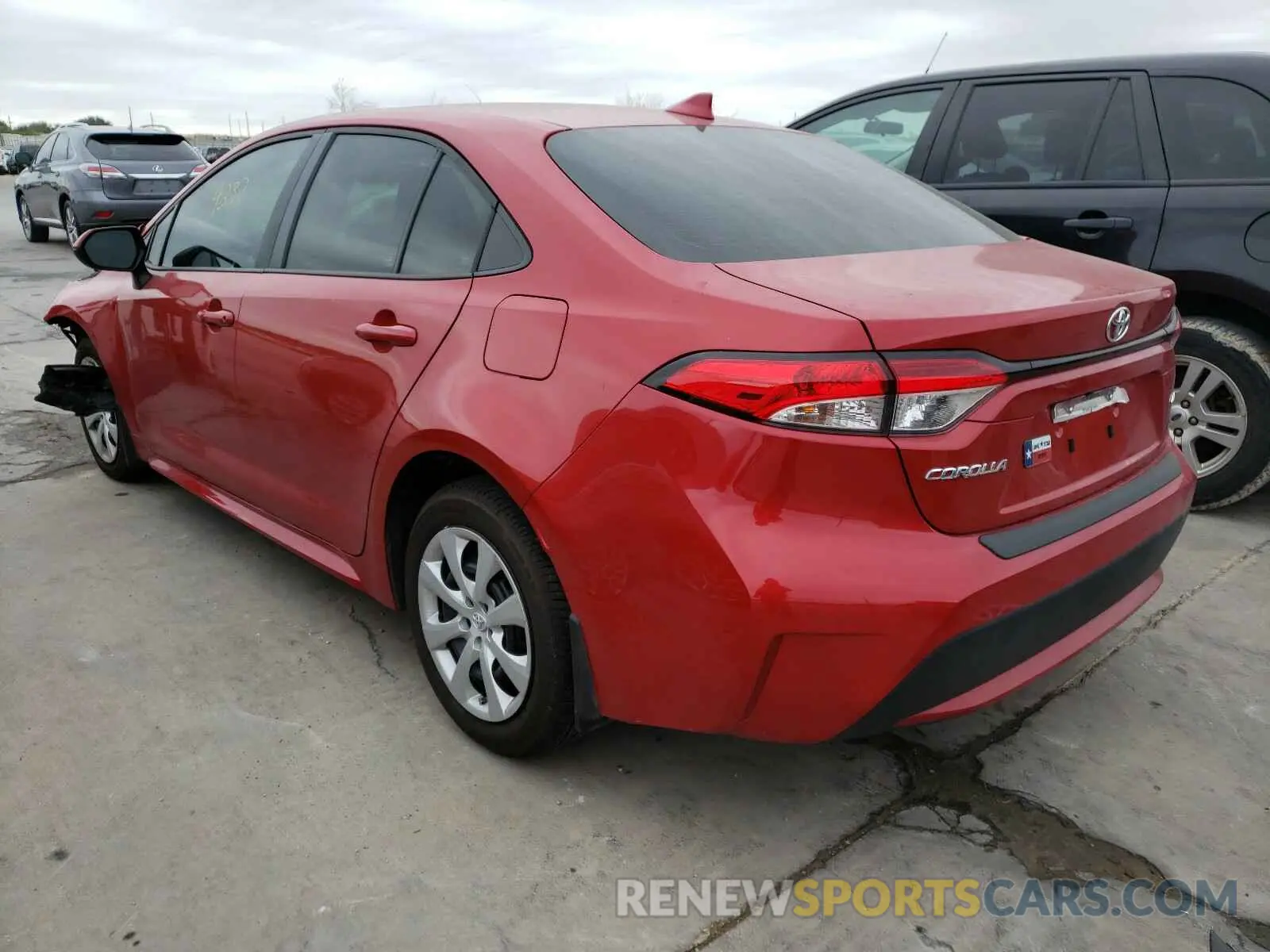 3 Photograph of a damaged car 5YFEPRAEXLP136534 TOYOTA COROLLA 2020