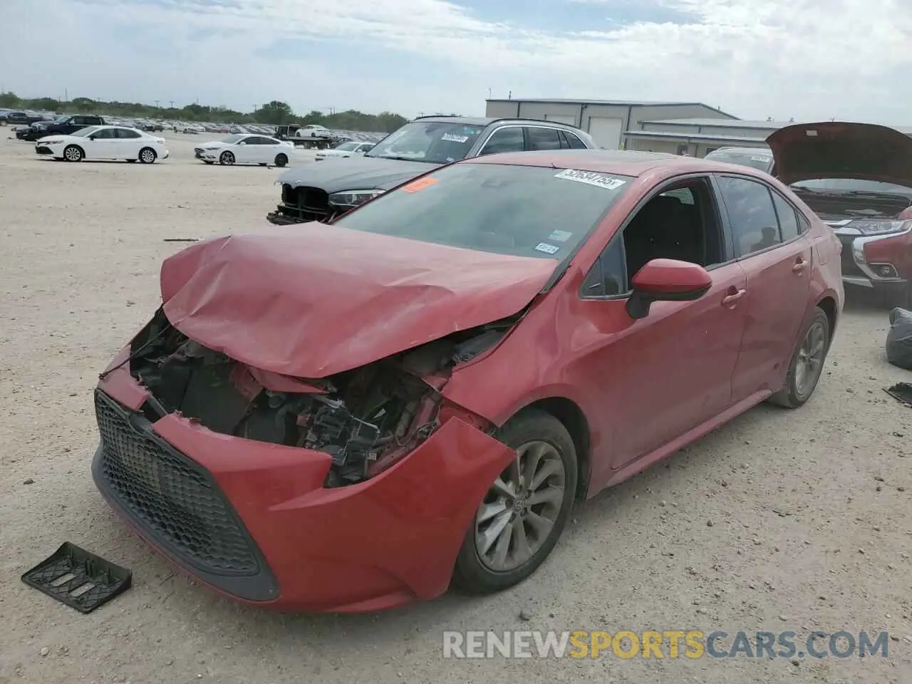 1 Photograph of a damaged car 5YFHPRAE0LP021213 TOYOTA COROLLA 2020