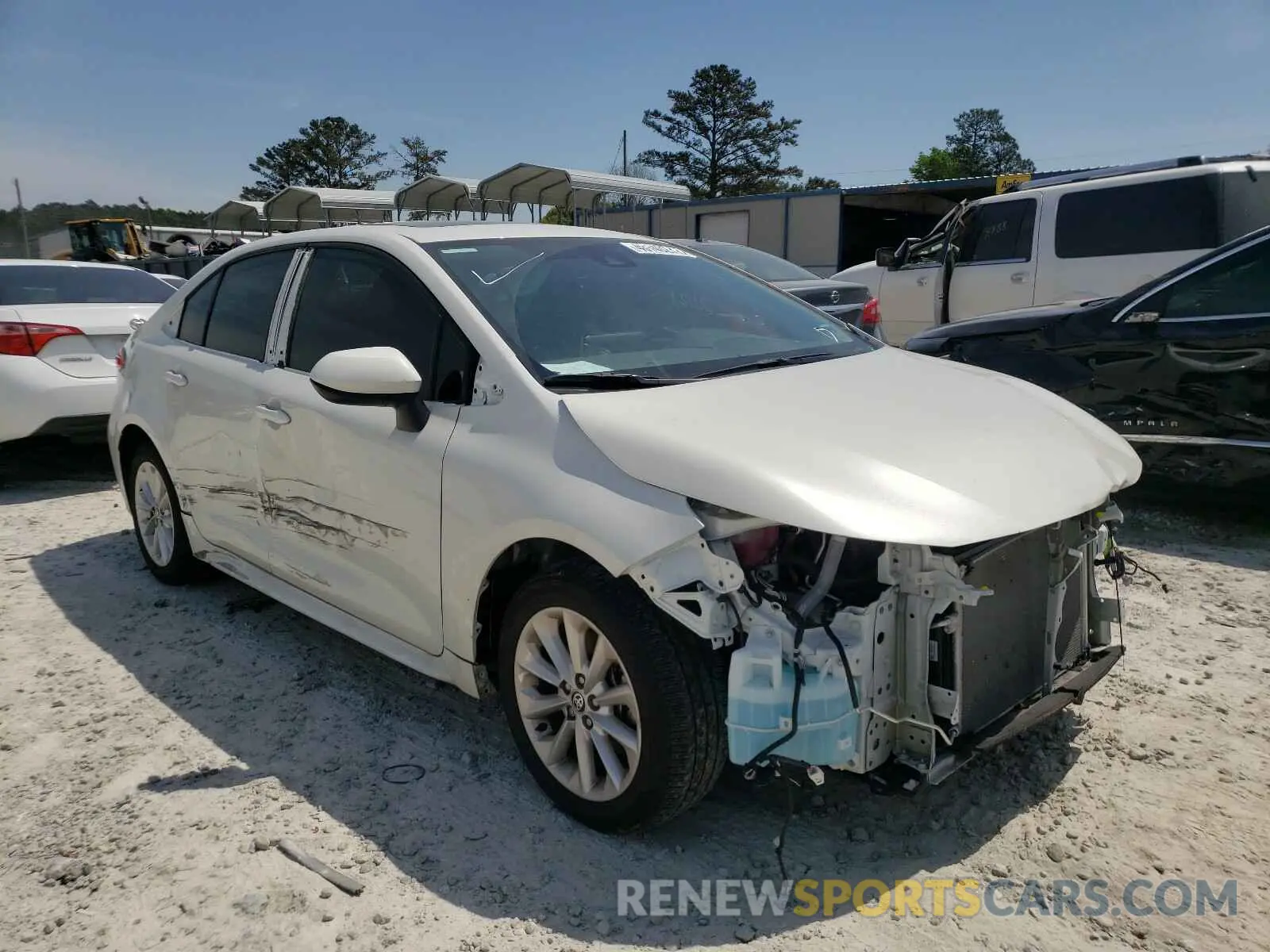 1 Photograph of a damaged car 5YFHPRAE3LP069644 TOYOTA COROLLA 2020