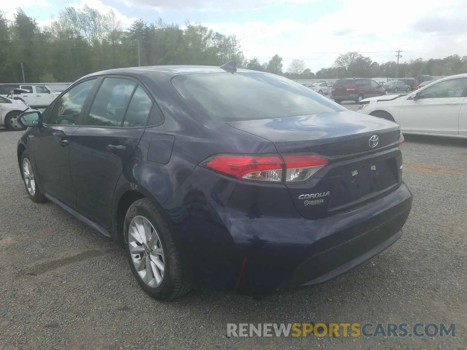 3 Photograph of a damaged car 5YFHPRAE5LP048648 TOYOTA COROLLA 2020