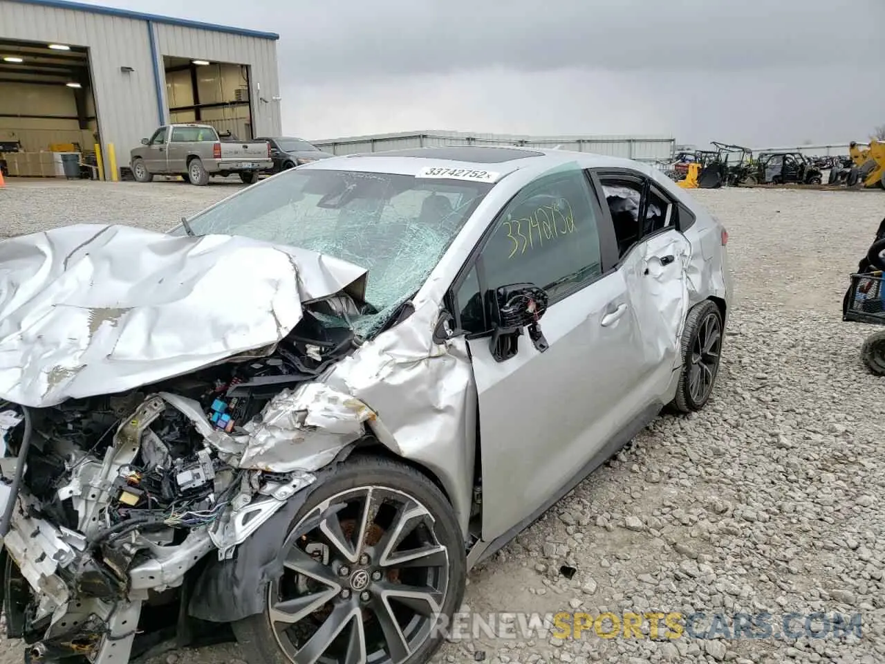 2 Photograph of a damaged car 5YFP4RCE5LP022455 TOYOTA COROLLA 2020