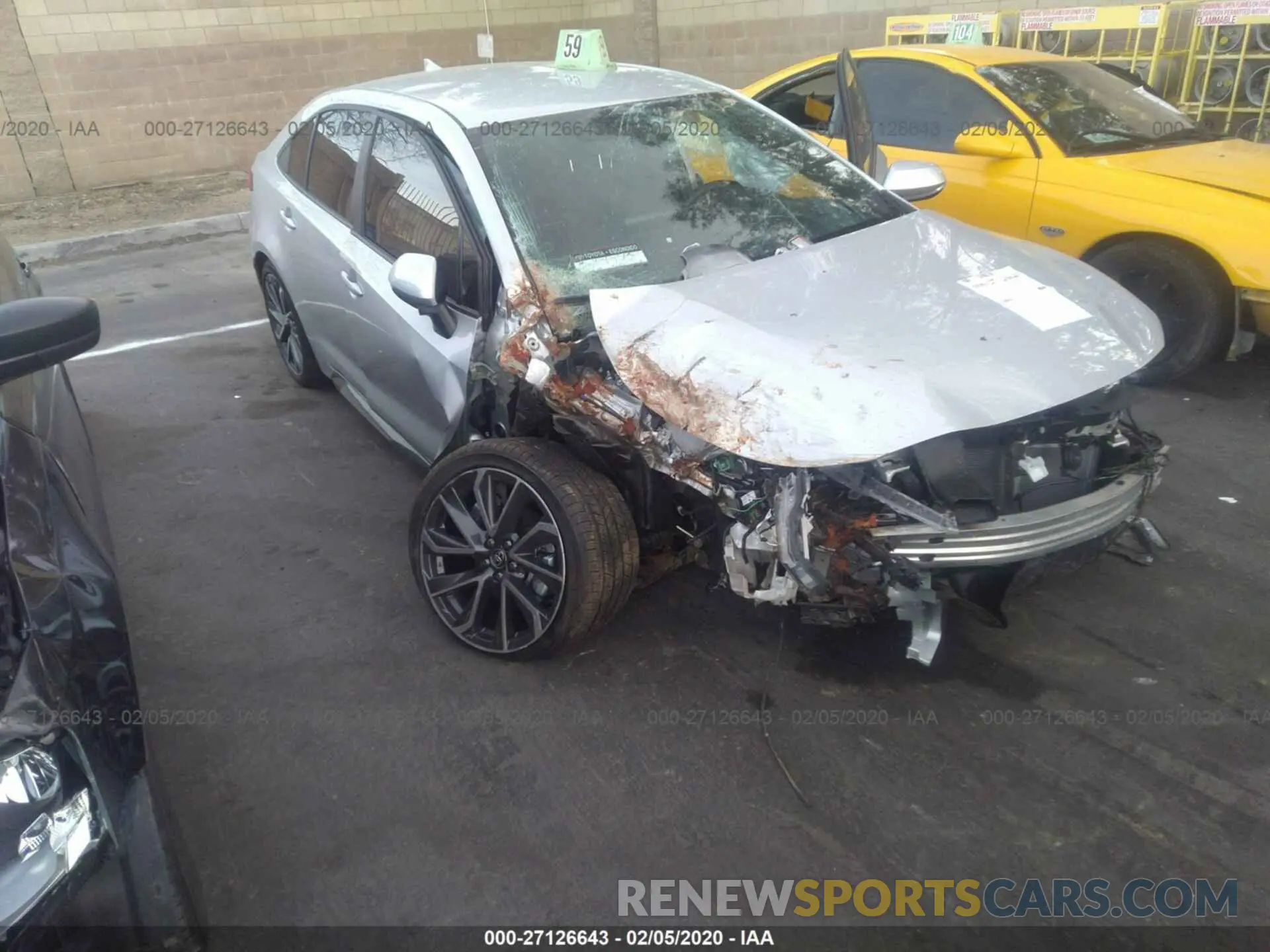 1 Photograph of a damaged car 5YFS4RCE0LP026178 TOYOTA COROLLA 2020