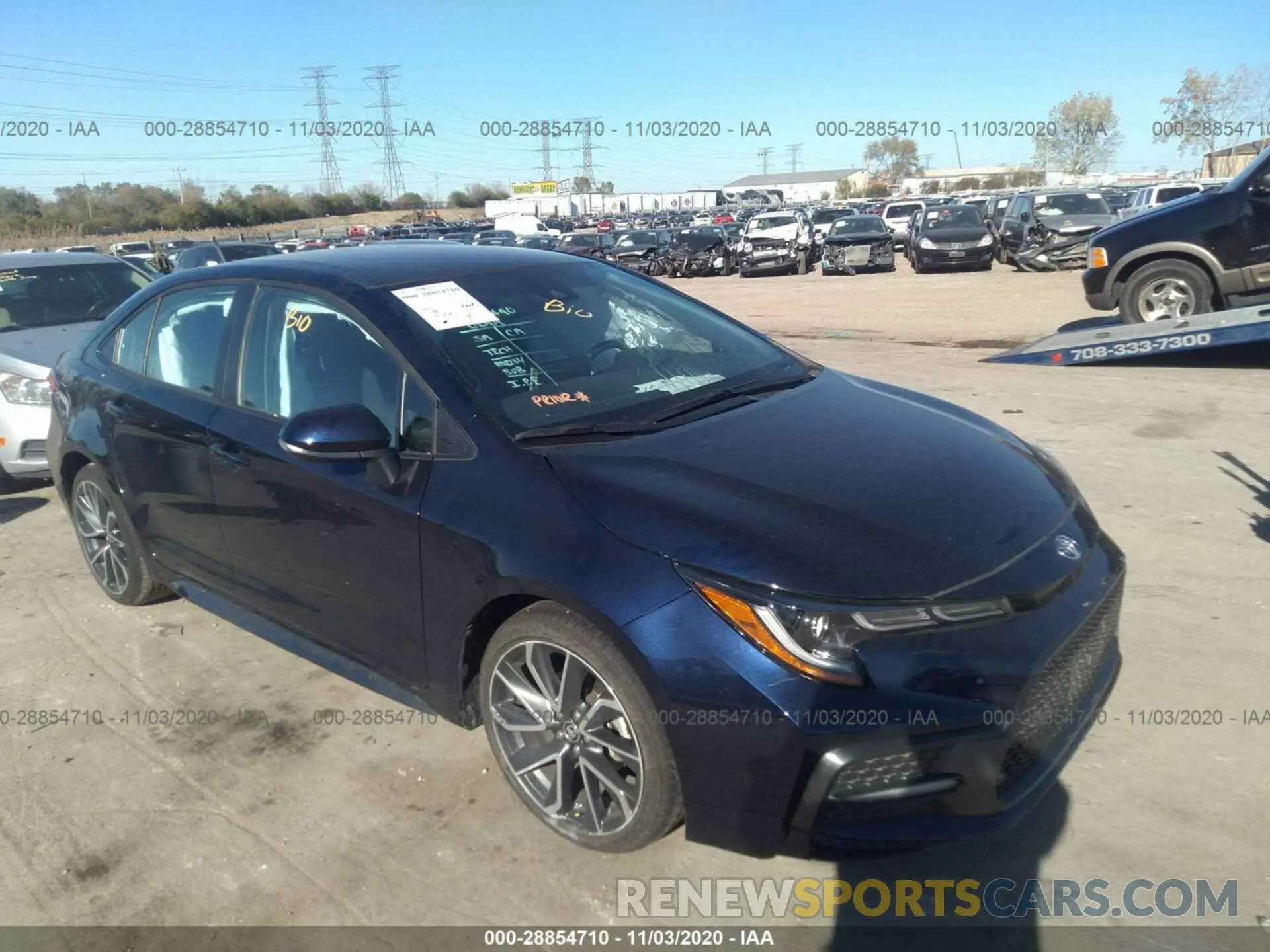 1 Photograph of a damaged car 5YFS4RCE0LP027072 TOYOTA COROLLA 2020