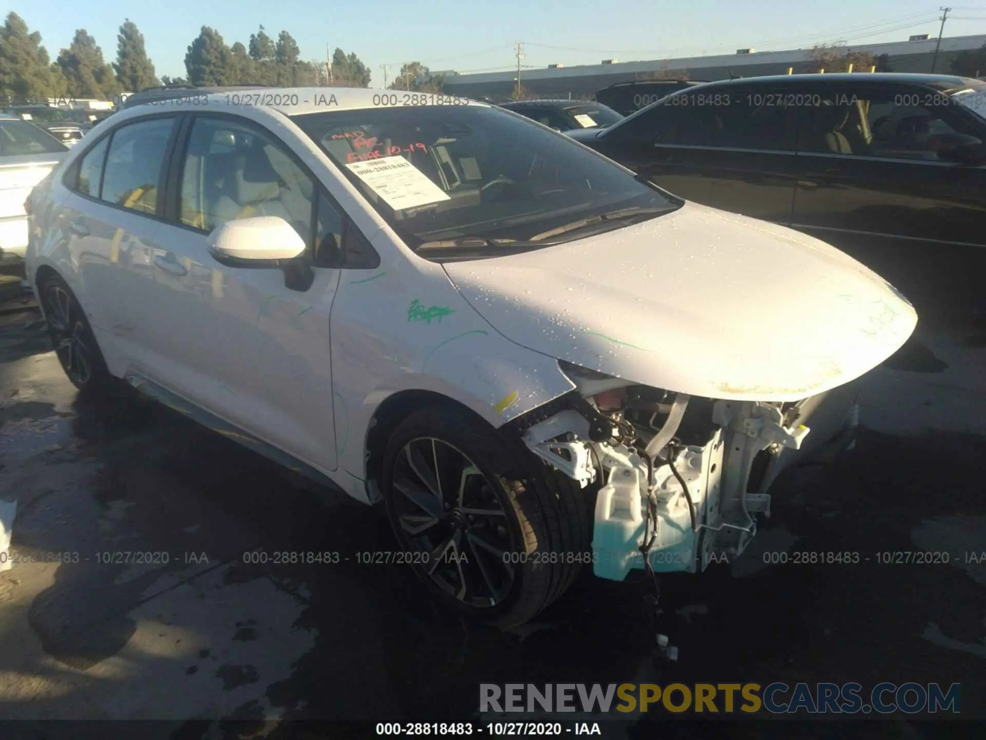 1 Photograph of a damaged car 5YFS4RCE0LP029484 TOYOTA COROLLA 2020