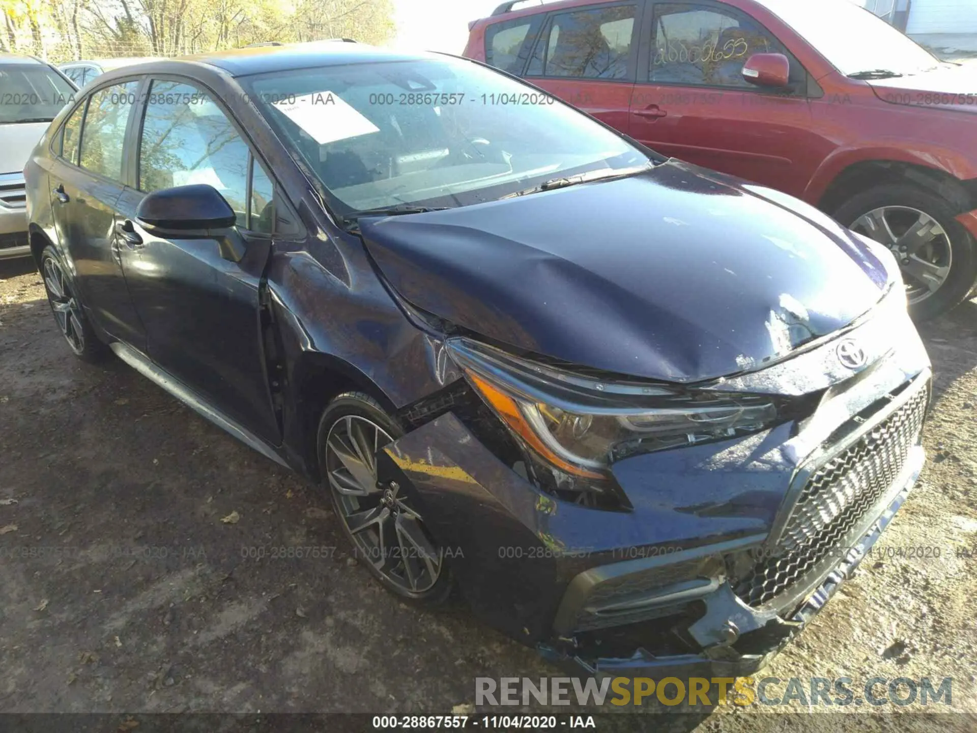 1 Photograph of a damaged car 5YFS4RCE1LP007252 TOYOTA COROLLA 2020