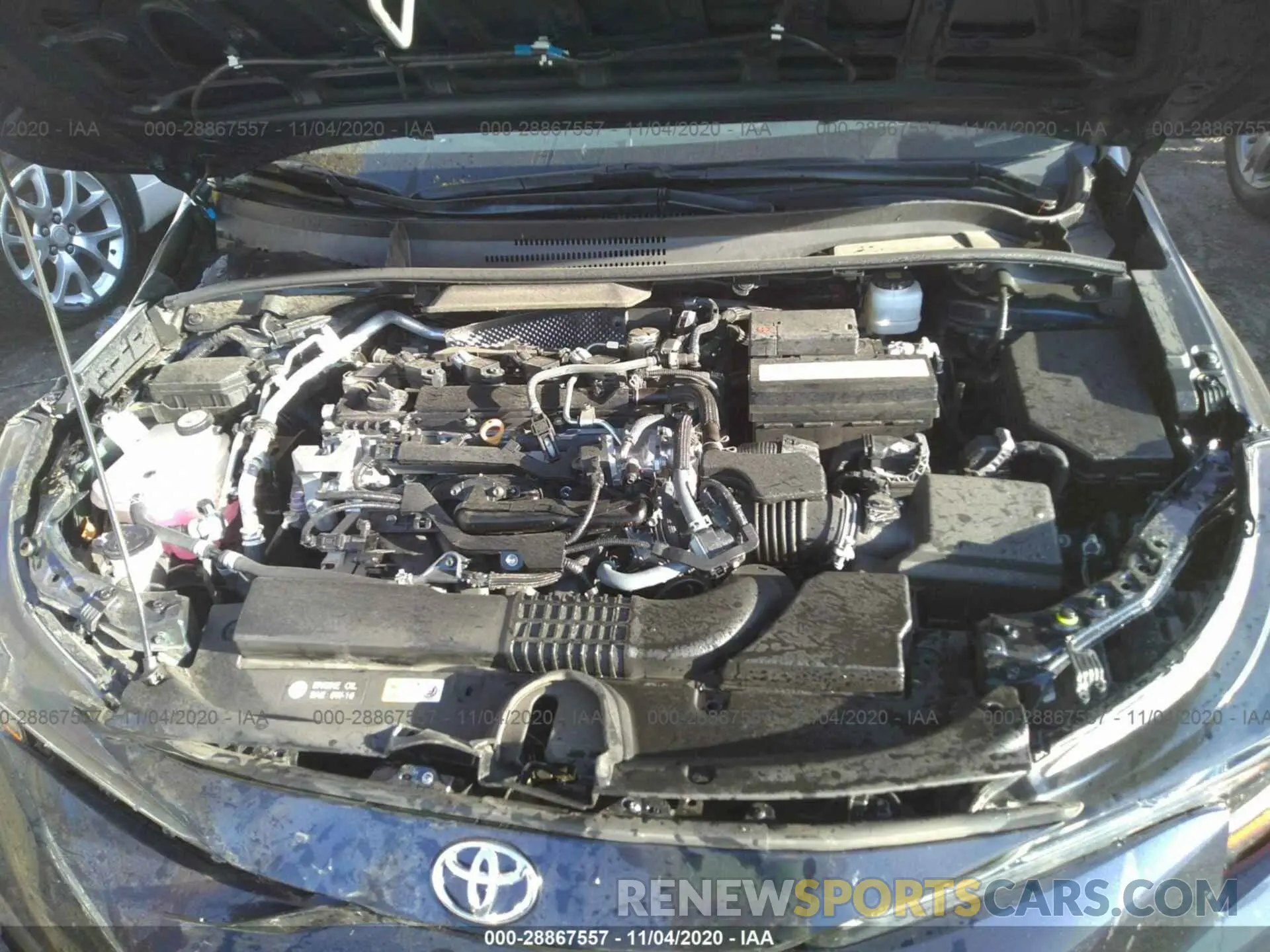 10 Photograph of a damaged car 5YFS4RCE1LP007252 TOYOTA COROLLA 2020