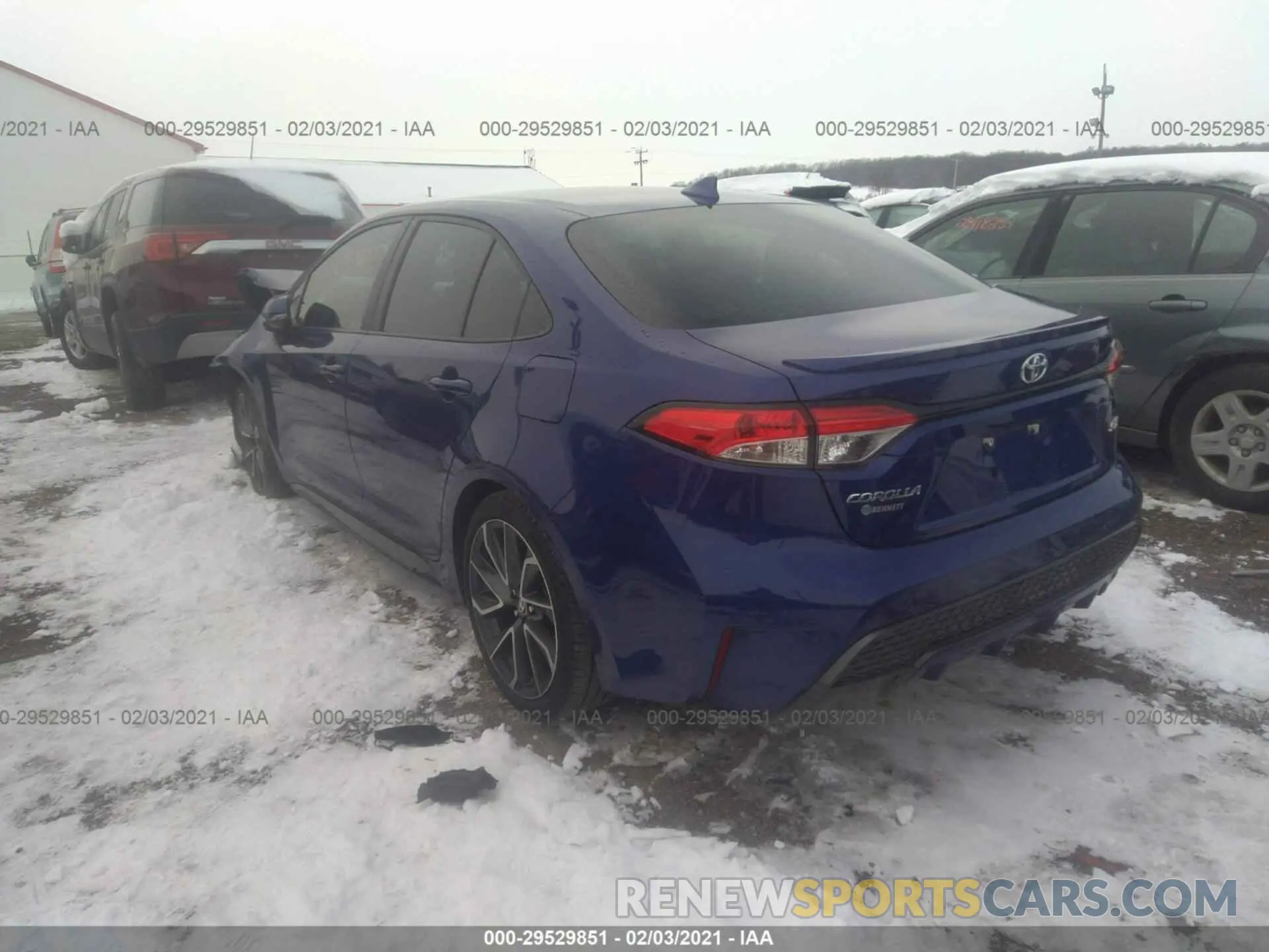 3 Photograph of a damaged car 5YFS4RCE1LP018607 TOYOTA COROLLA 2020